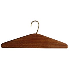 Carl Auböck II 1950s Vintage Walnut Triangular Coat Hanger or “Kleiderbügel”