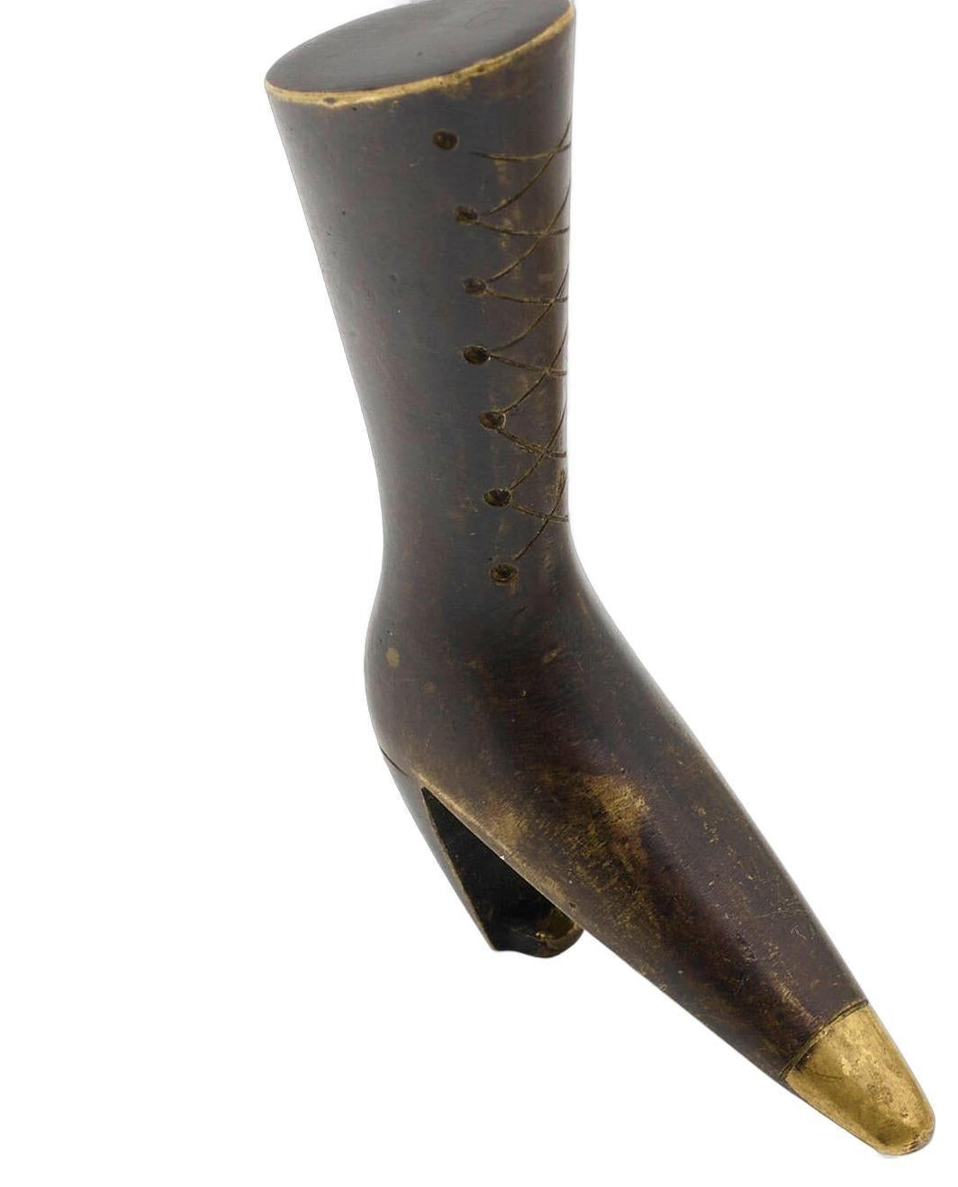 Blackened Carl Auböck II Boot Opener Model 4563 circa 1950 For Sale