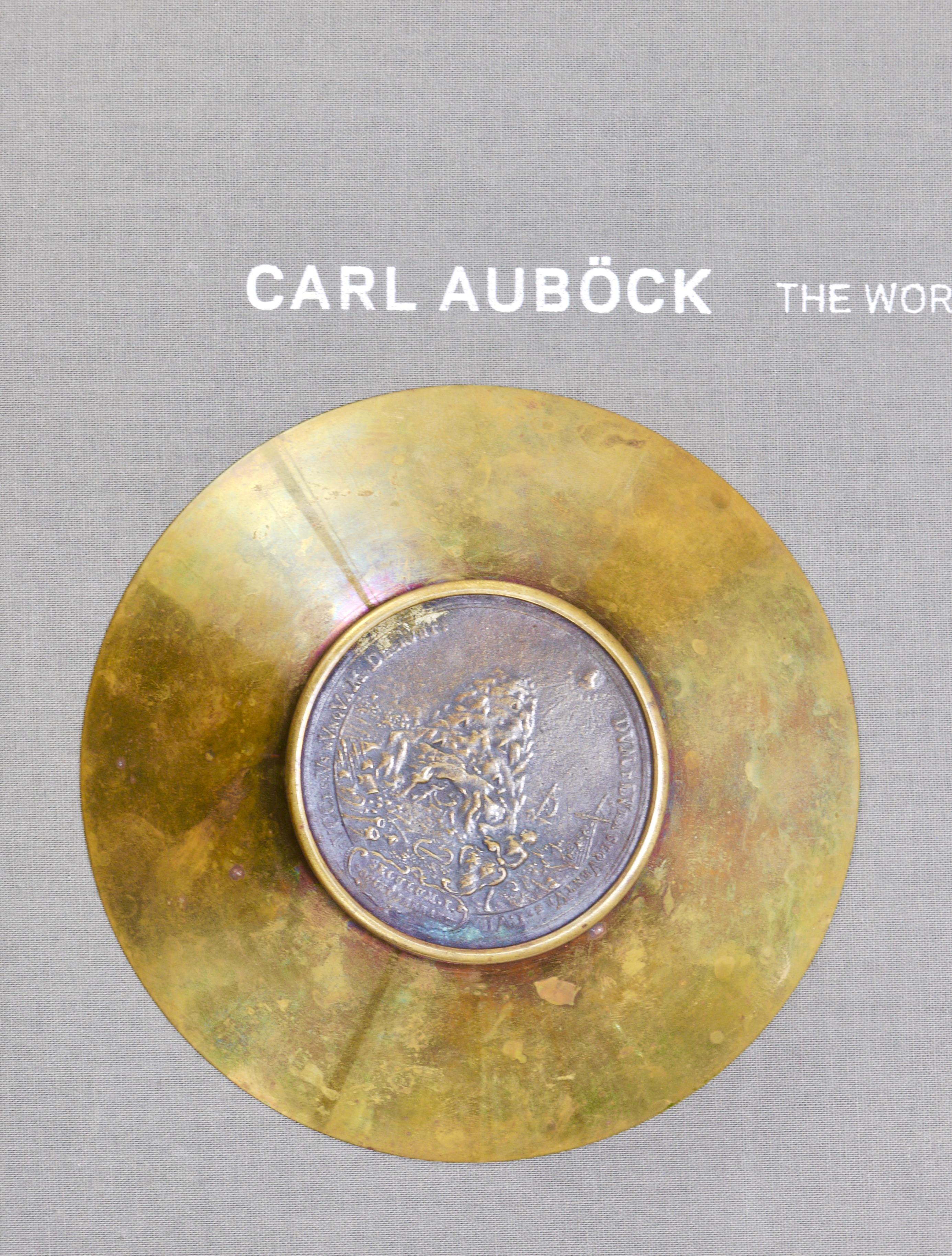 Carl Auböck II  Brass Tray, Bowl, Vide-Poche, Maria Theresia Coin, Austria, 1950 In Good Condition In Vienna, AT