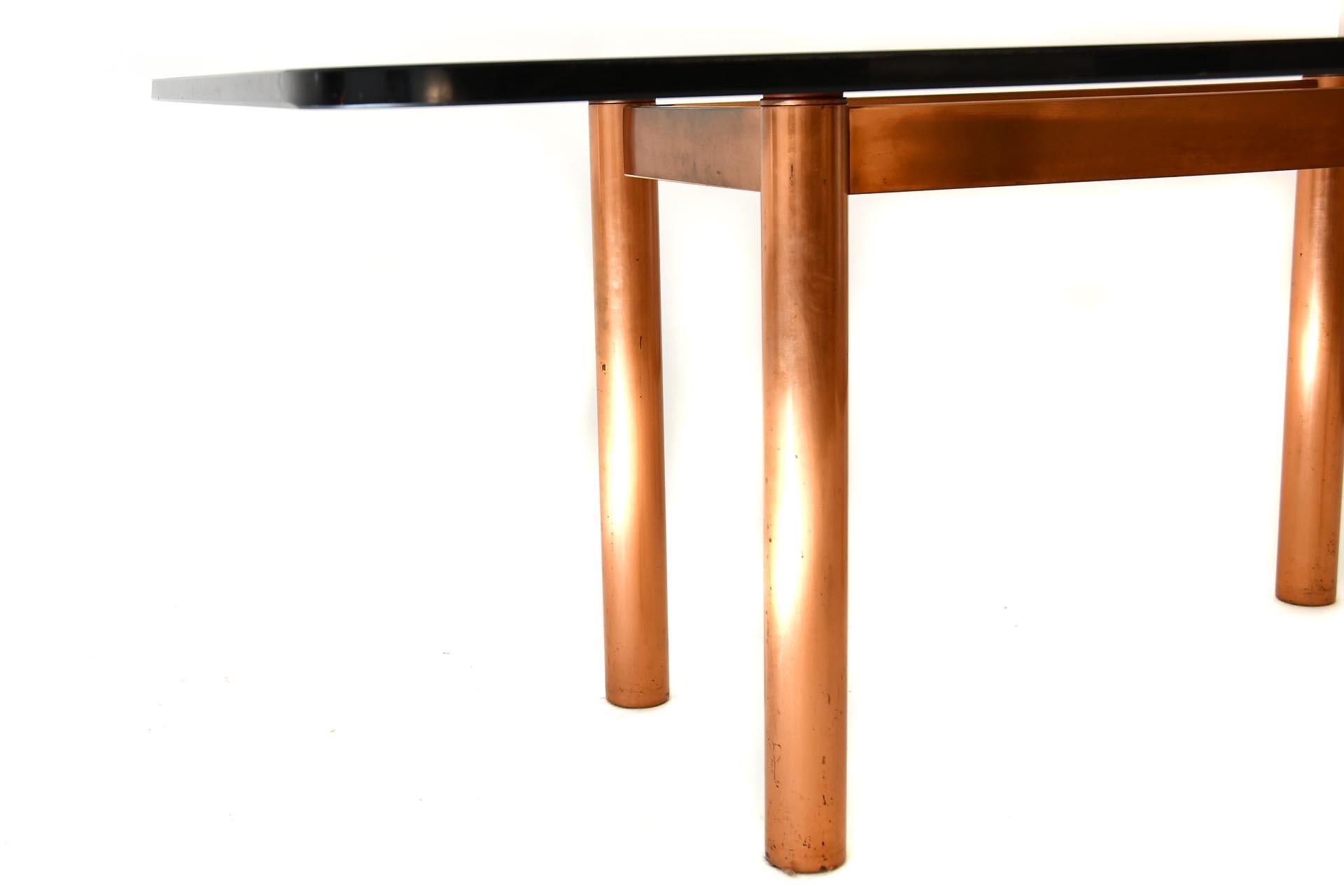 Mid-20th Century Carl Aubock II Coffee Table Austria Glass Copper 1960s