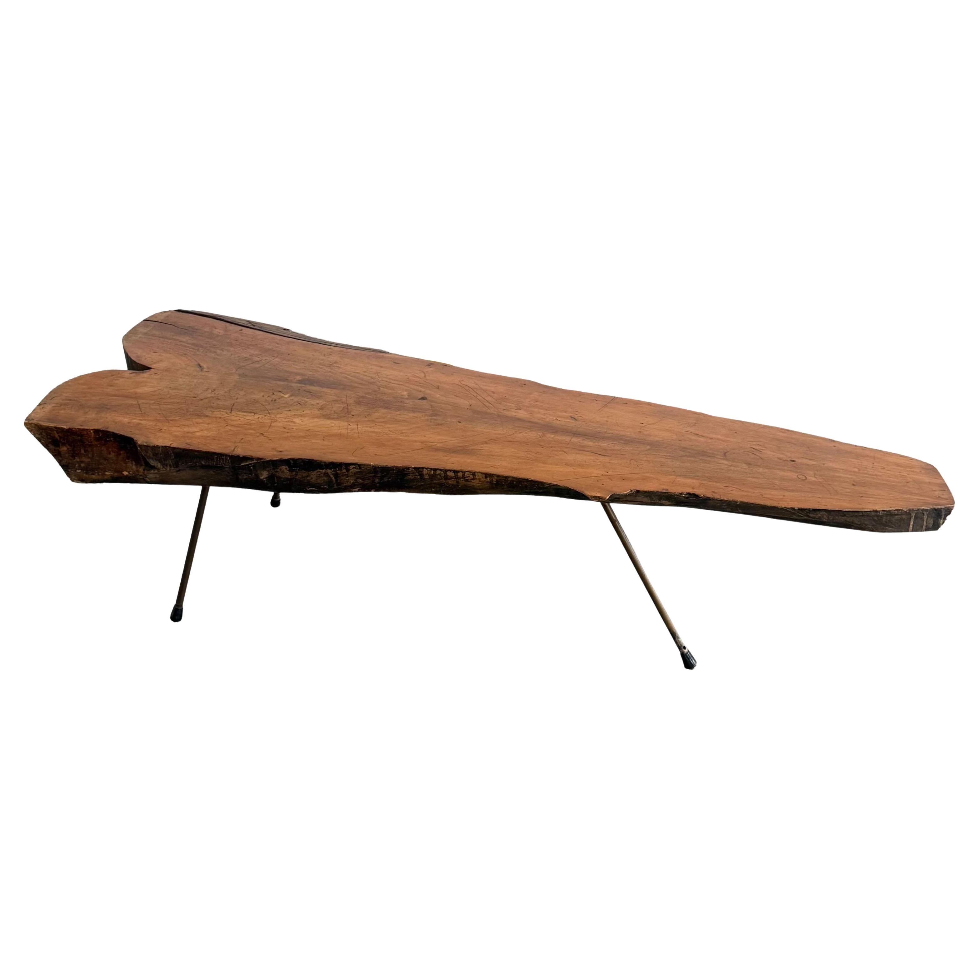 Carl Auböck II. Large Tree Trunk Coffee Table, Austria 1950s