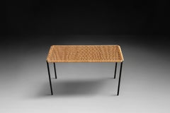 Carl Auböck II. Mid Sized Rattan Side Table