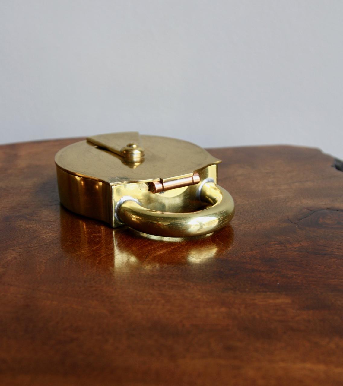 Carl Auböck II Model #3317 Padlock Trinket Box/Ashtray in Brass 3