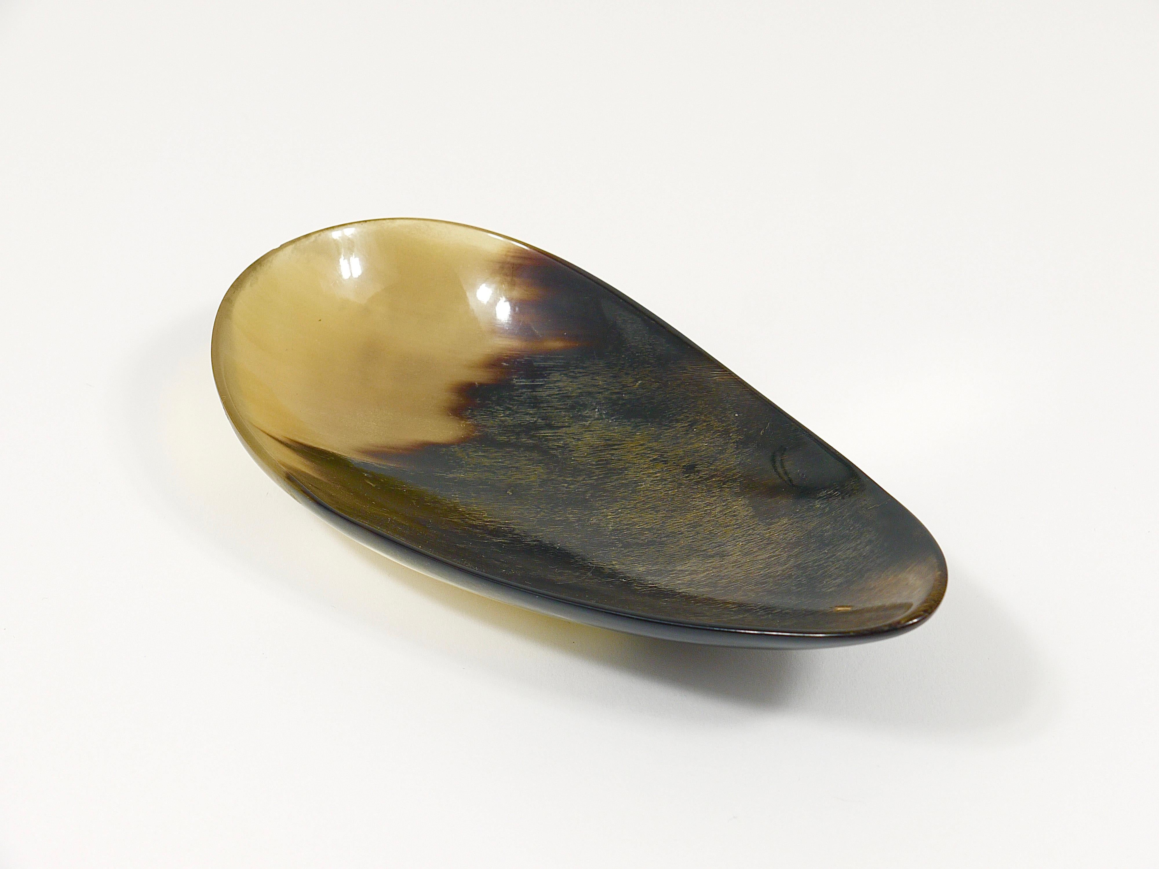 Carl Aubock II Organic Drop Horn Bowl, Vide-Poche, Vienna, Austria, 1950s For Sale 6