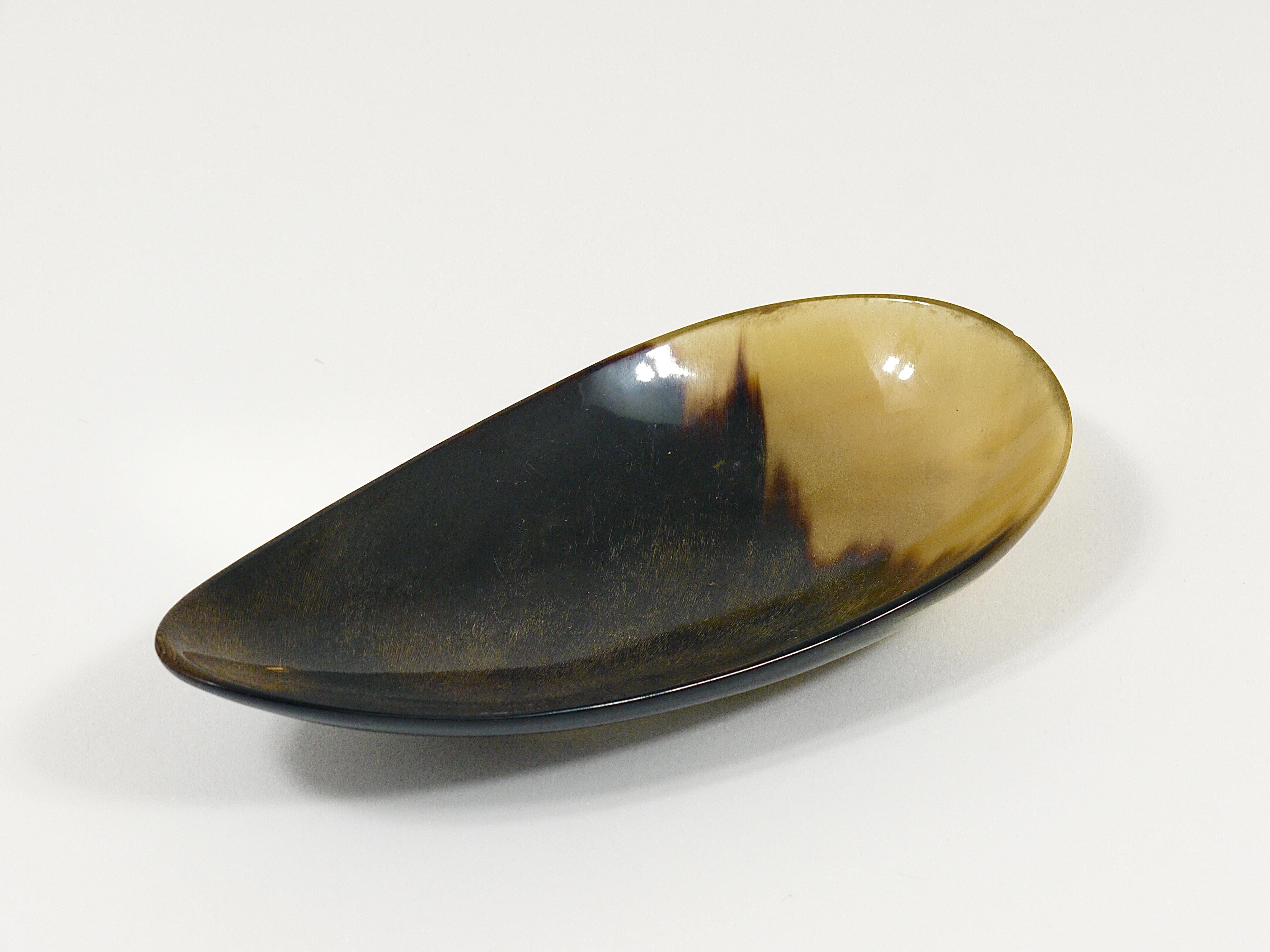 Carl Aubock II Organic Drop Horn Bowl, Vide-Poche, Vienna, Austria, 1950s For Sale 7