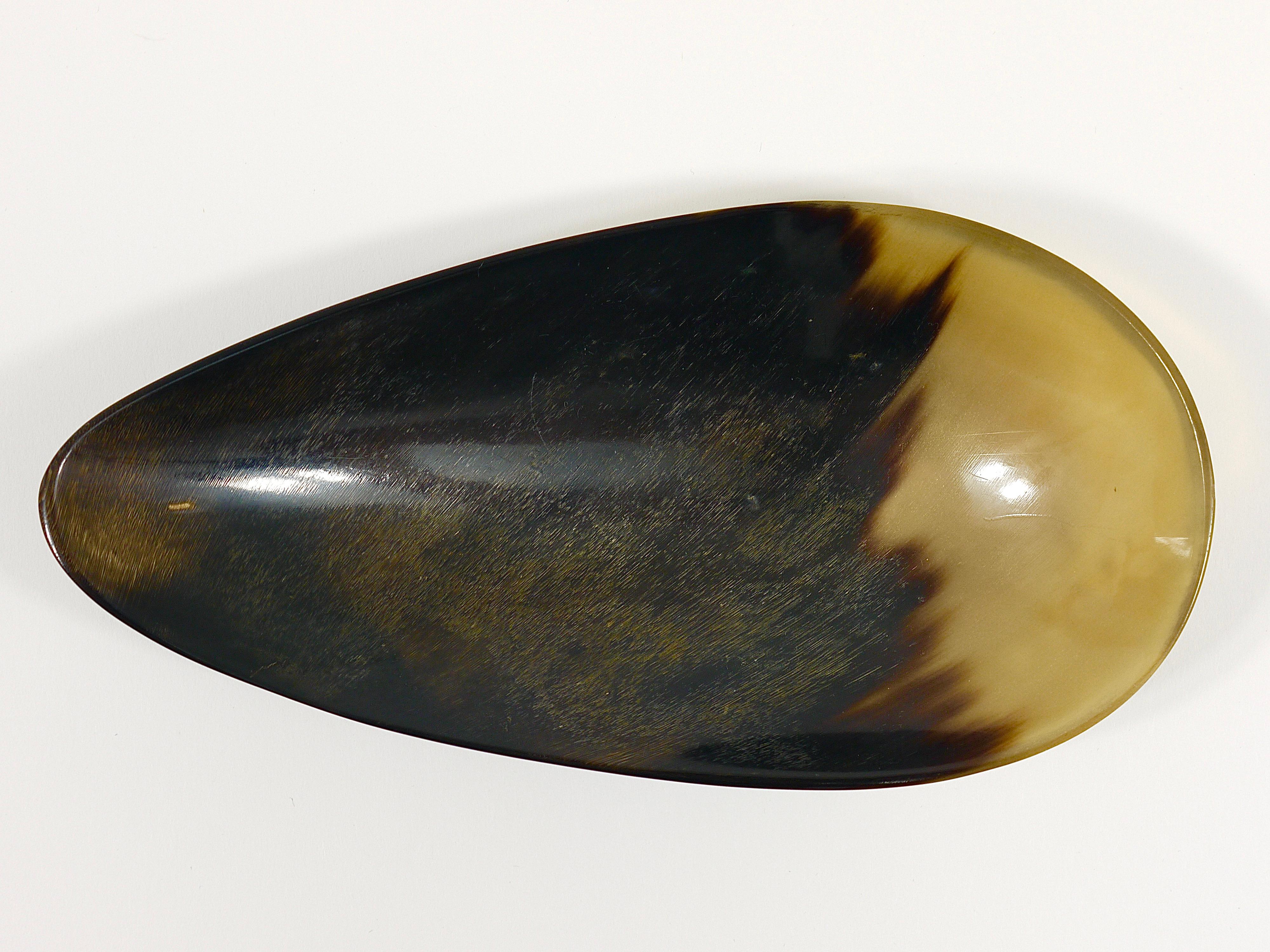 Carl Aubock II Organic Drop Horn Bowl, Vide-Poche, Vienna, Austria, 1950s For Sale 14