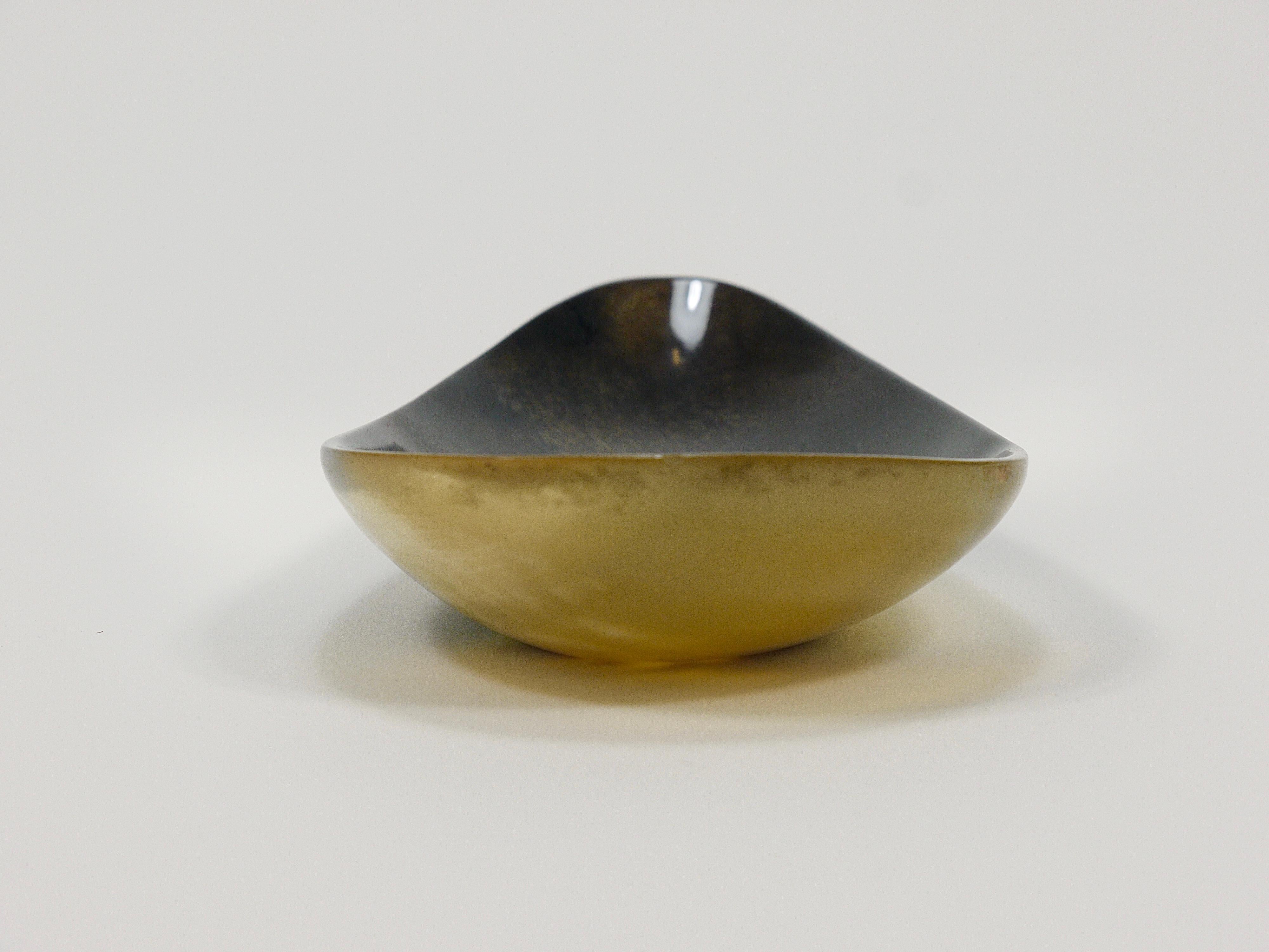 Carl Aubock II Organic Drop Horn Bowl, Vide-Poche, Vienna, Austria, 1950s For Sale 1