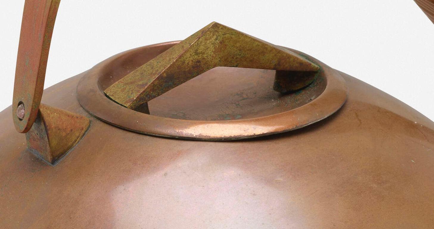 Cuivre Théière Carl Auböck II, modèle 3879 Autriche années 1950 en vente