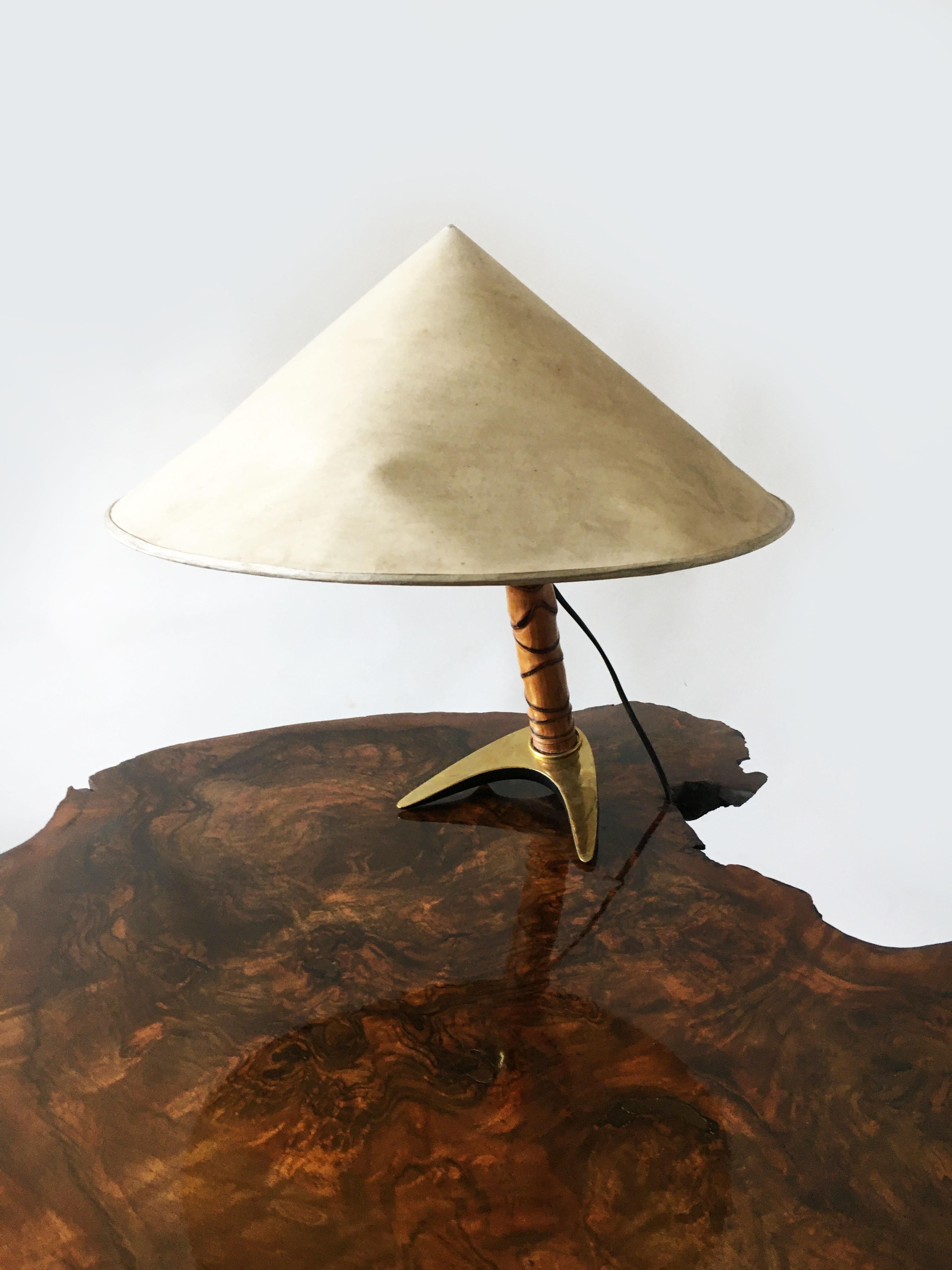 Carl Auböck II Vintage Hufeisen Tischlampe, Österreich, 1950er Jahre 3
