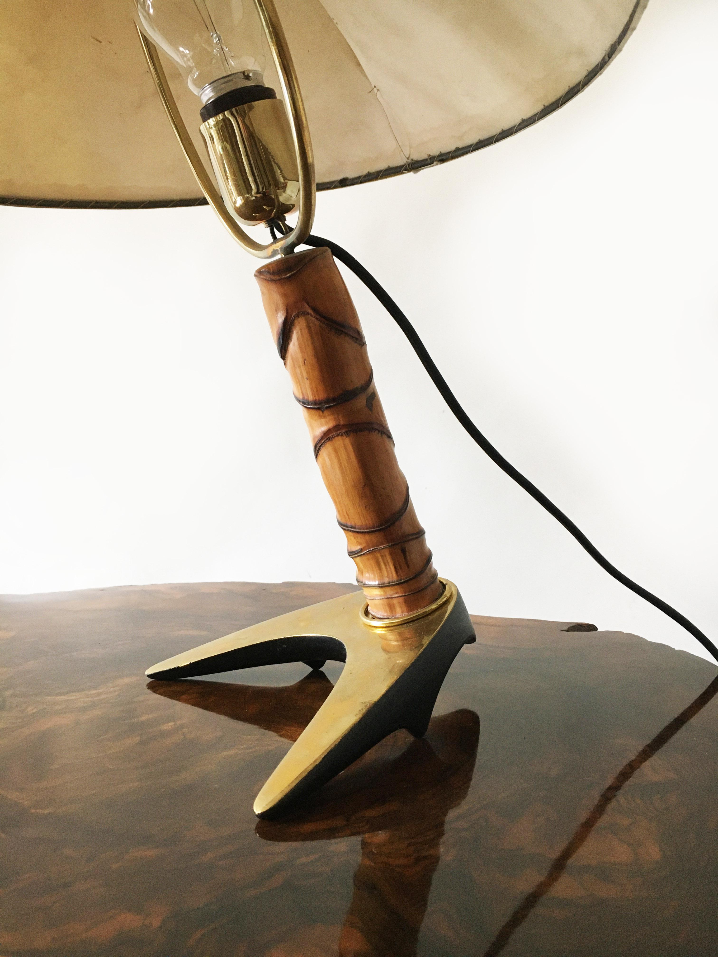 Carl Auböck II Vintage Hufeisen Tischlampe, Österreich, 1950er Jahre 10