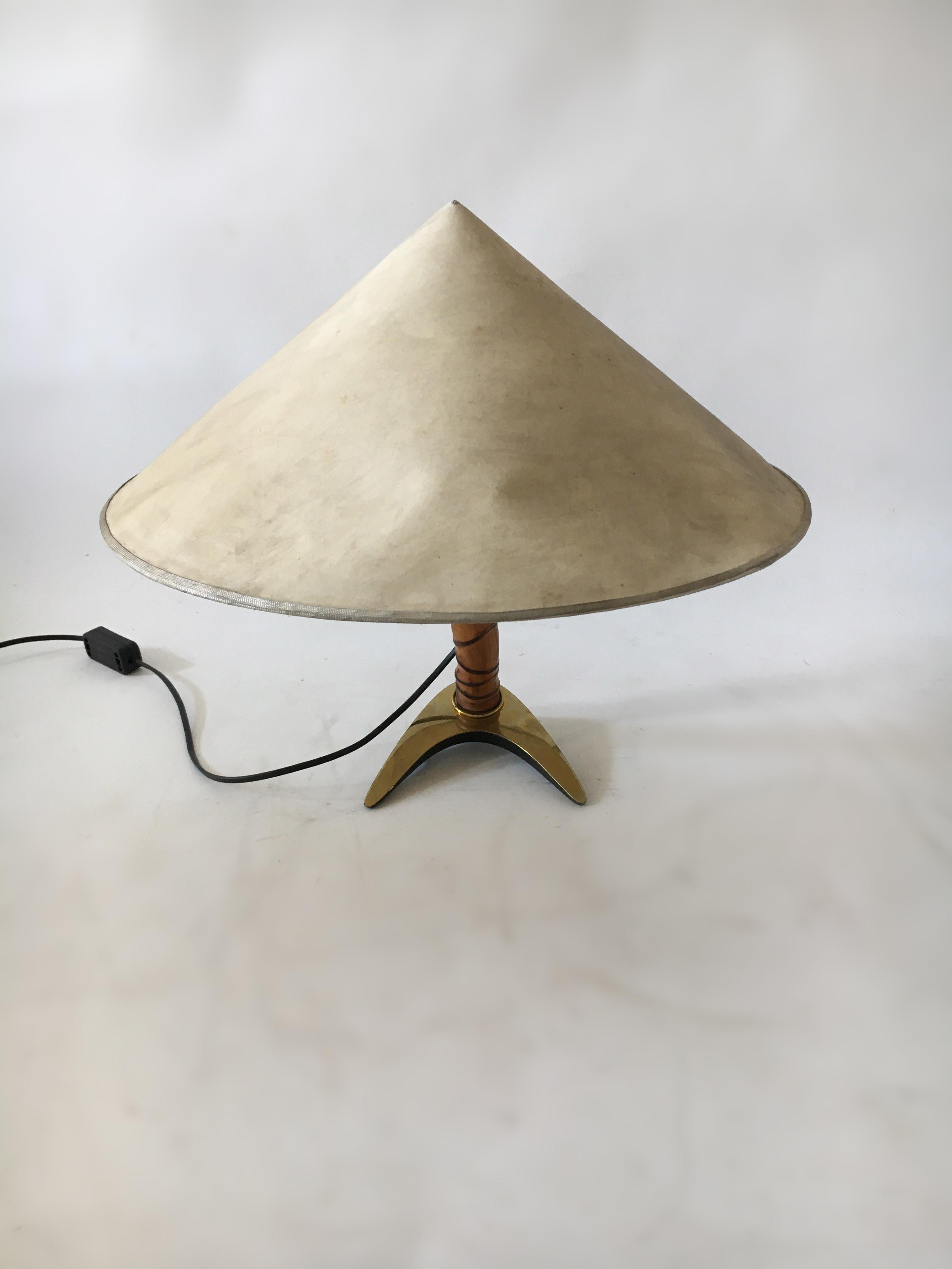 Carl Auböck II Vintage Hufeisen Tischlampe, Österreich, 1950er Jahre (Mitte des 20. Jahrhunderts)