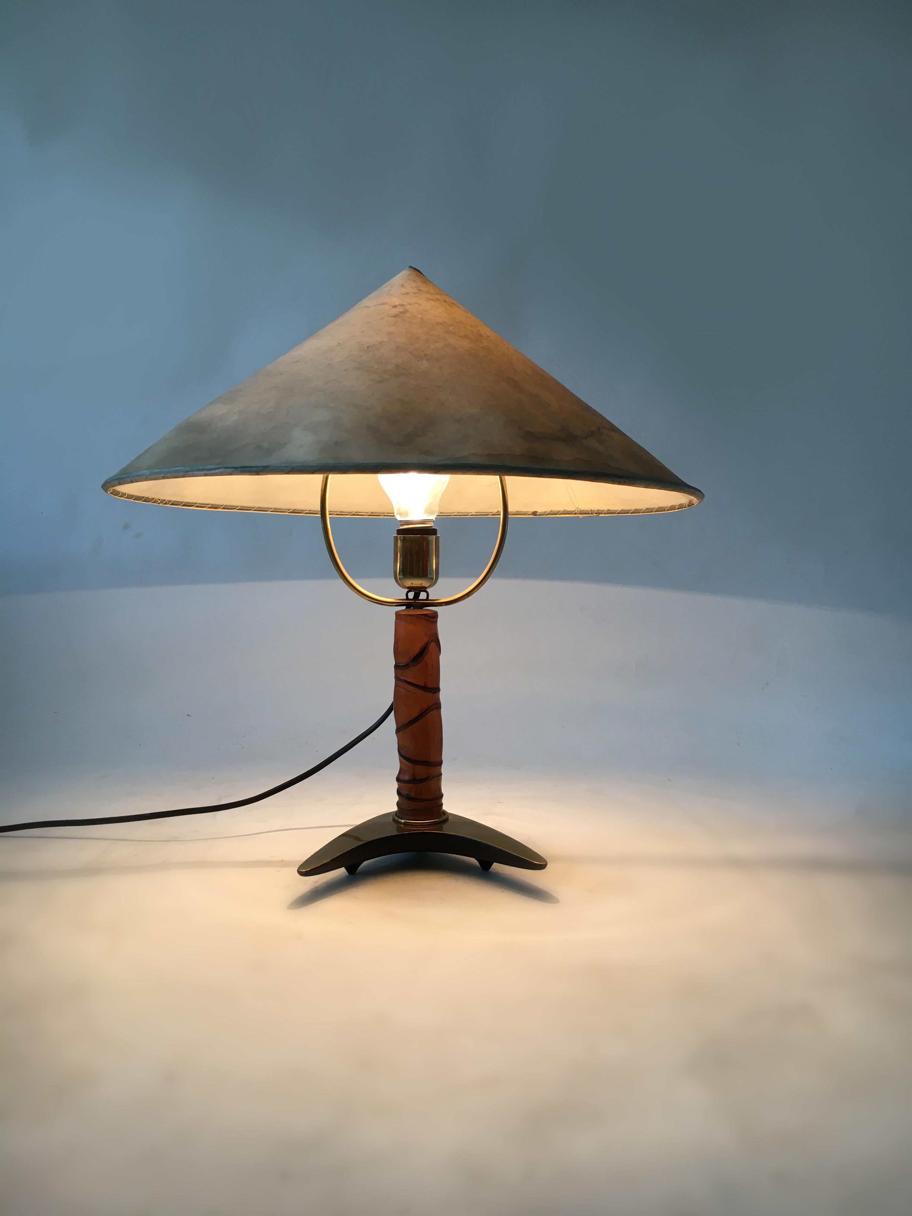 Carl Auböck II Vintage Hufeisen Tischlampe, Österreich, 1950er Jahre 1