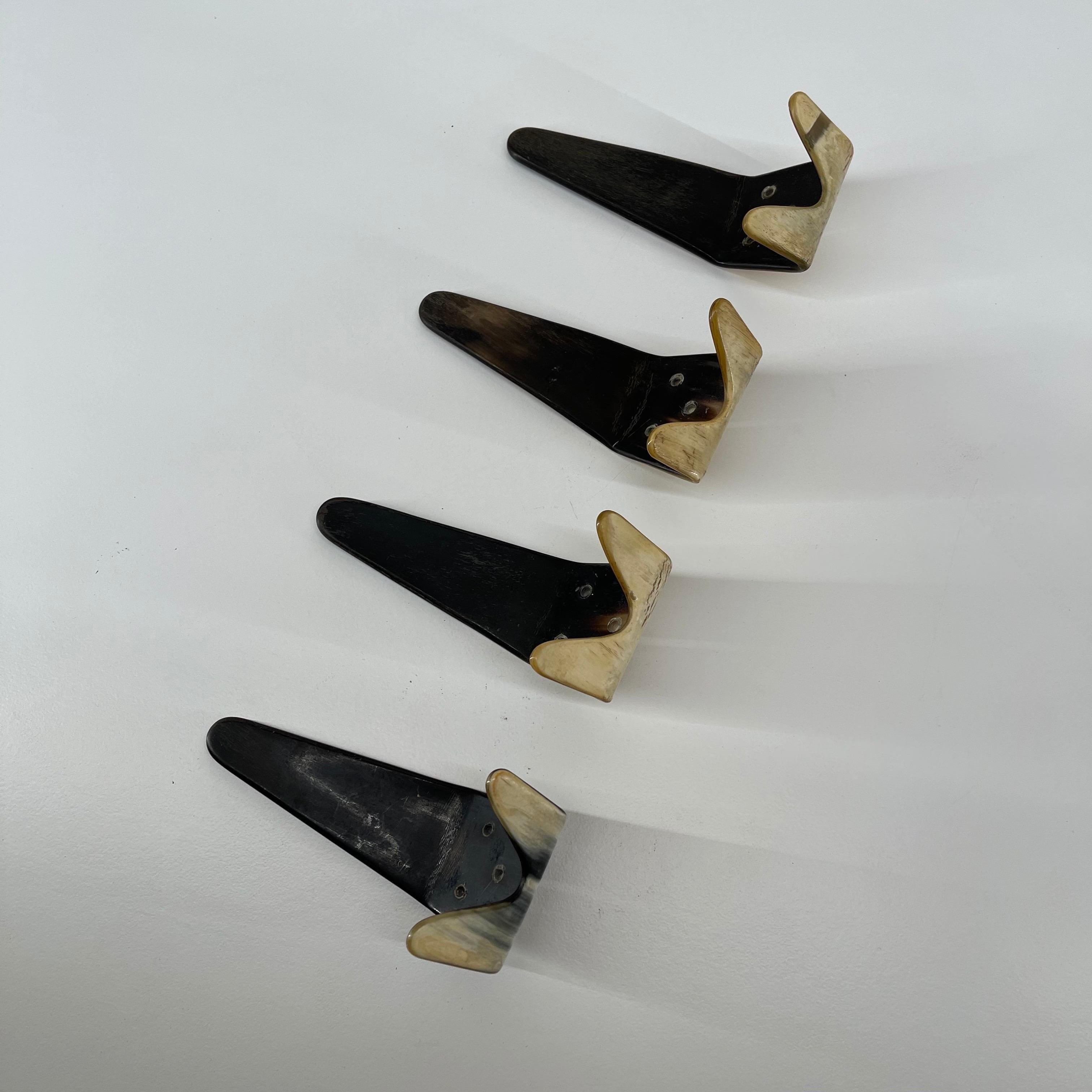 Austrian Carl Auböck II. Wall Hooks 4 Pieces Available, Austria, 1950s For Sale