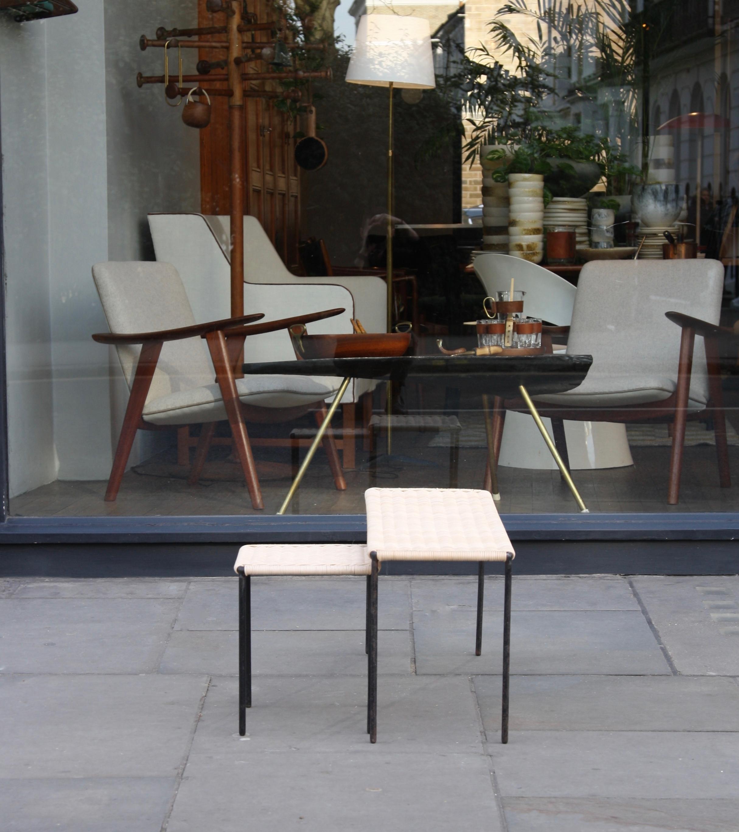 20th Century Carl Auböck II Woven Wicker Long Rectangular Table, circa 1950 For Sale