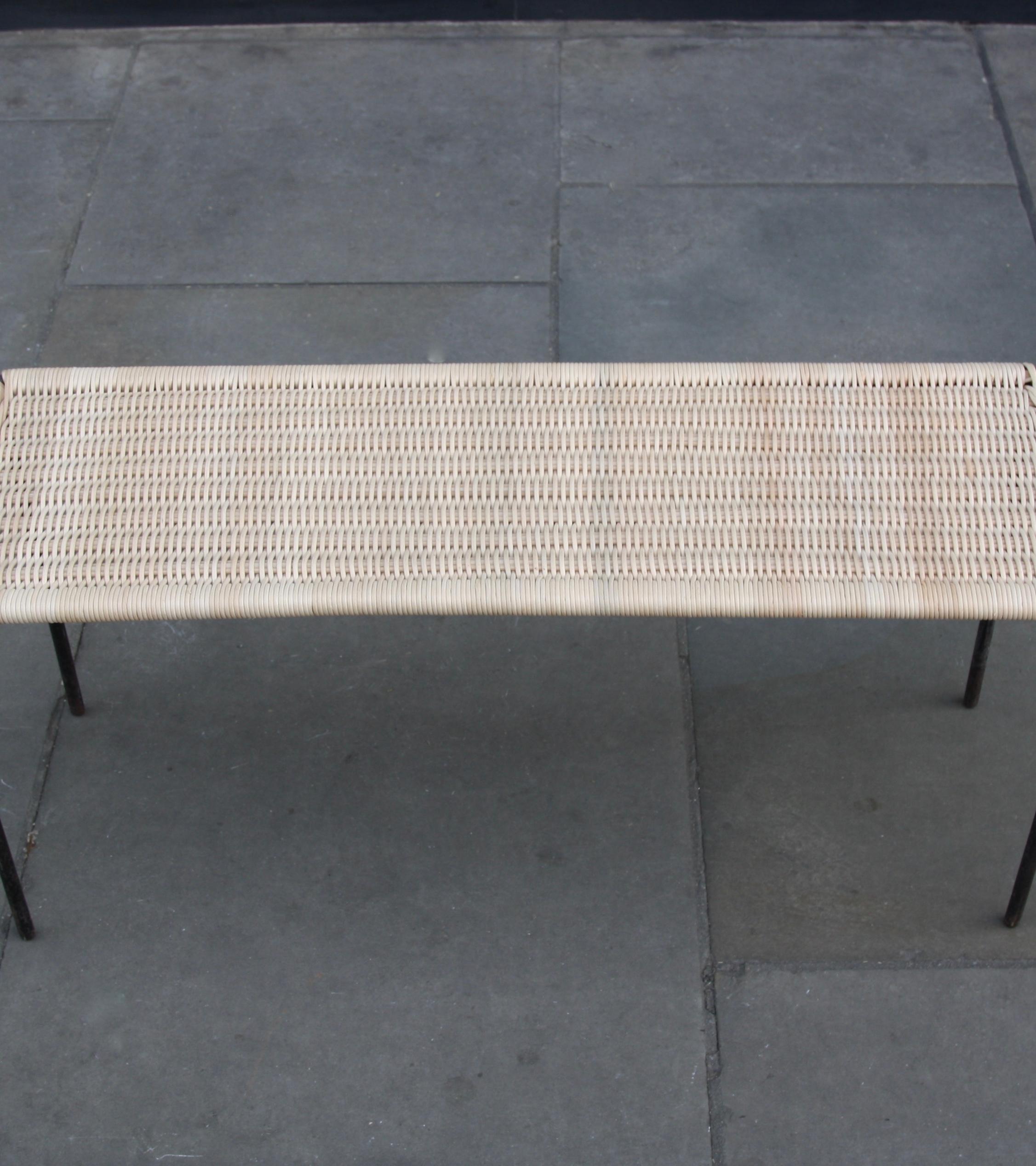 Carl Auböck II Woven Wicker Long Rectangular Table, circa 1950 For Sale 2