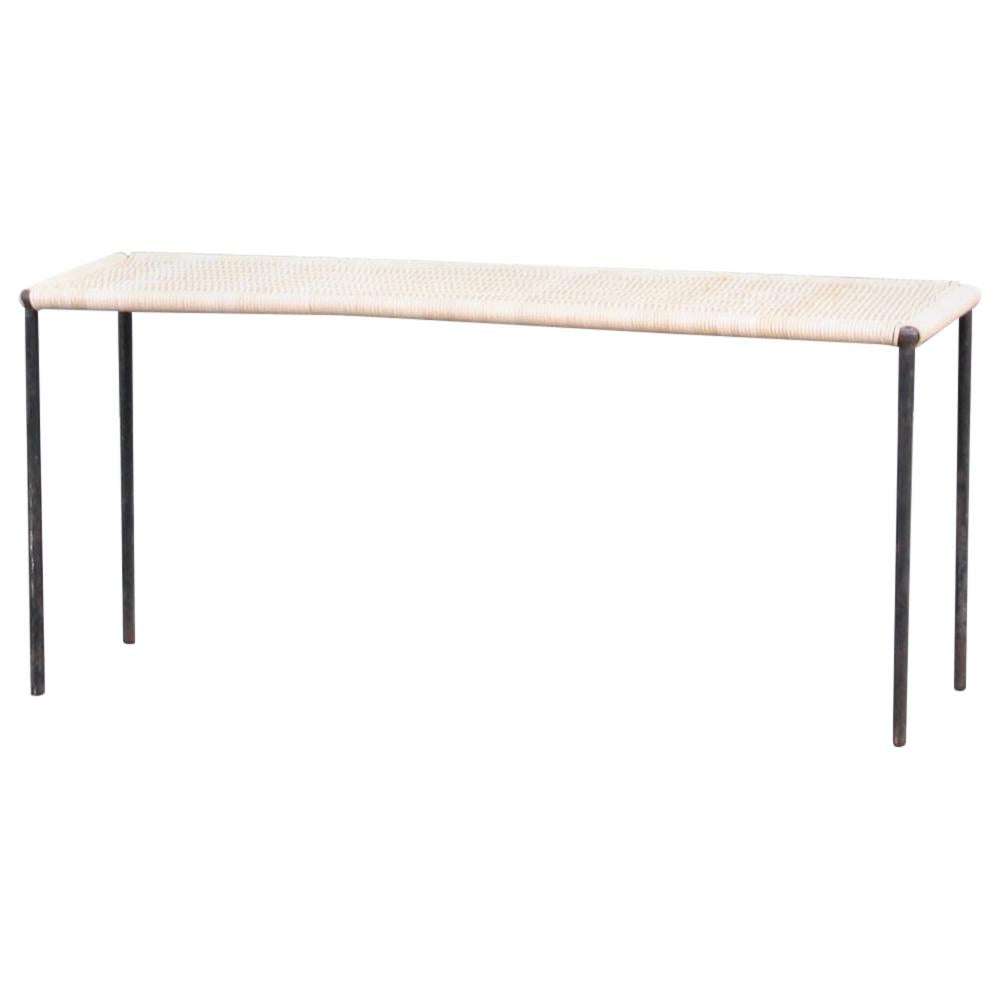 Carl Auböck II Table longue rectangulaire en osier tressé:: circa 1950