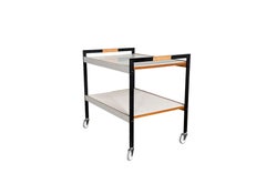Carl Auböck III. Bar Cart Serving Trolley, Austria 1960s