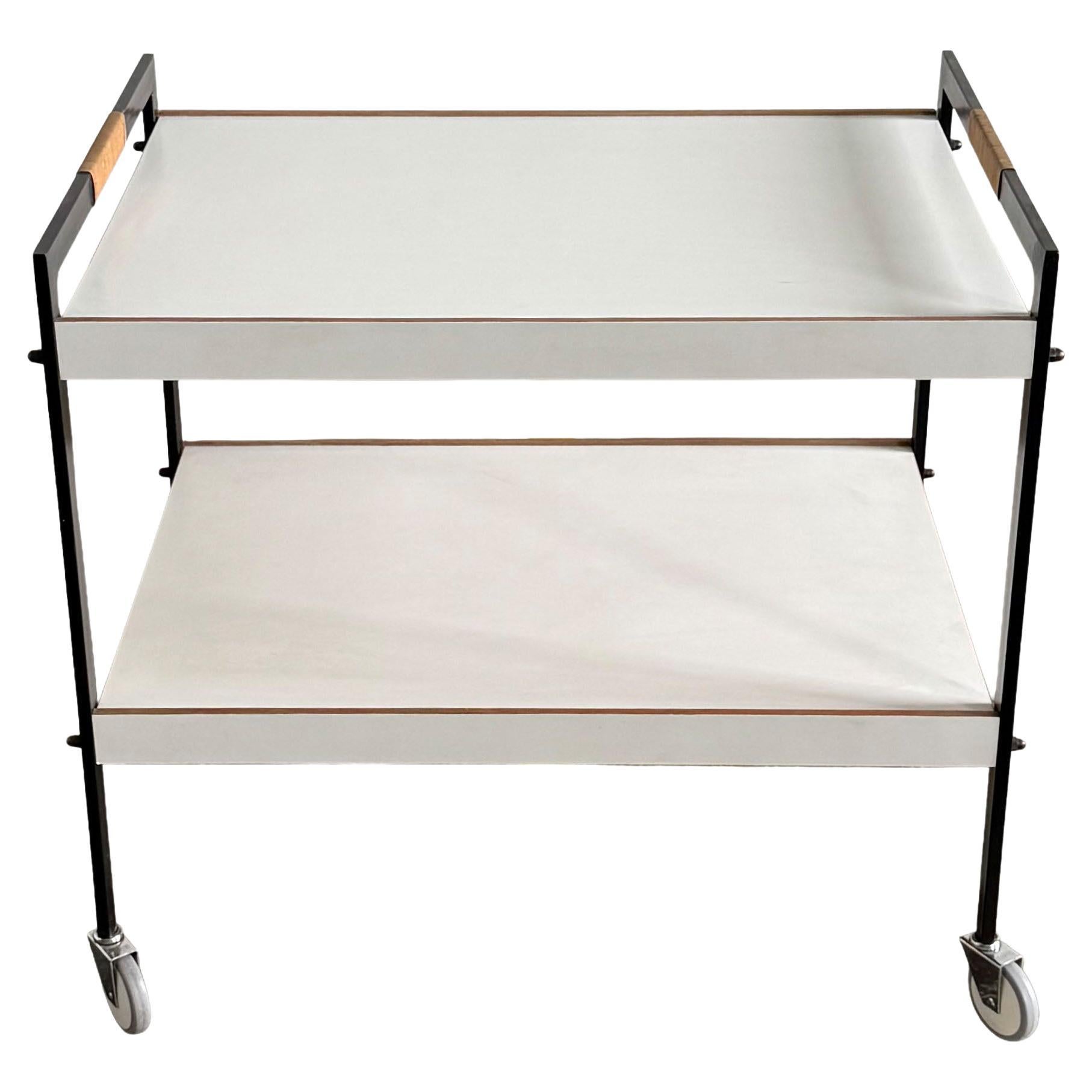 Carl Auböck III. Bar Cart Serving Trolley, Austria 1960s For Sale