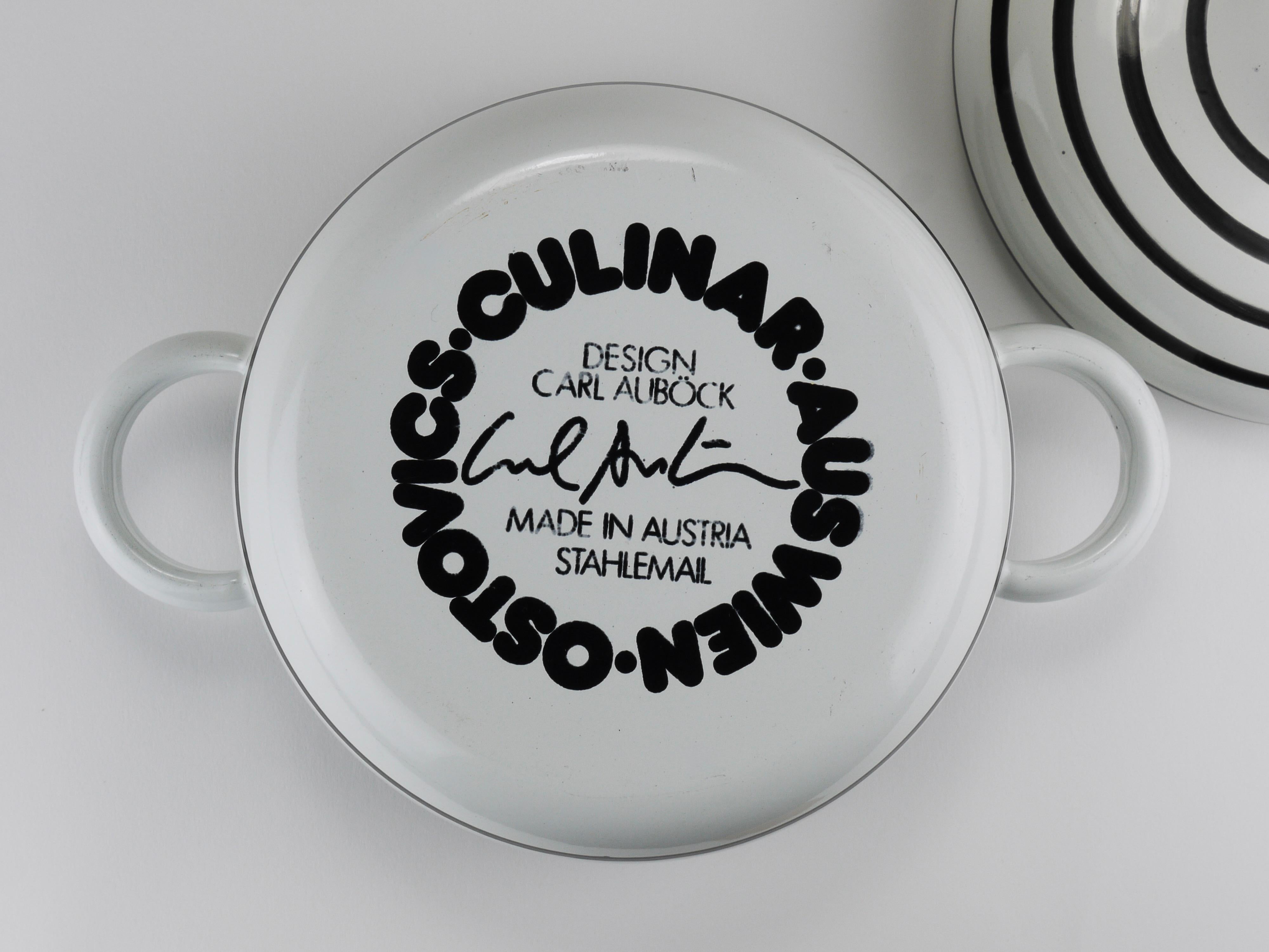 Carl Aubock III Emaillierter Topf 