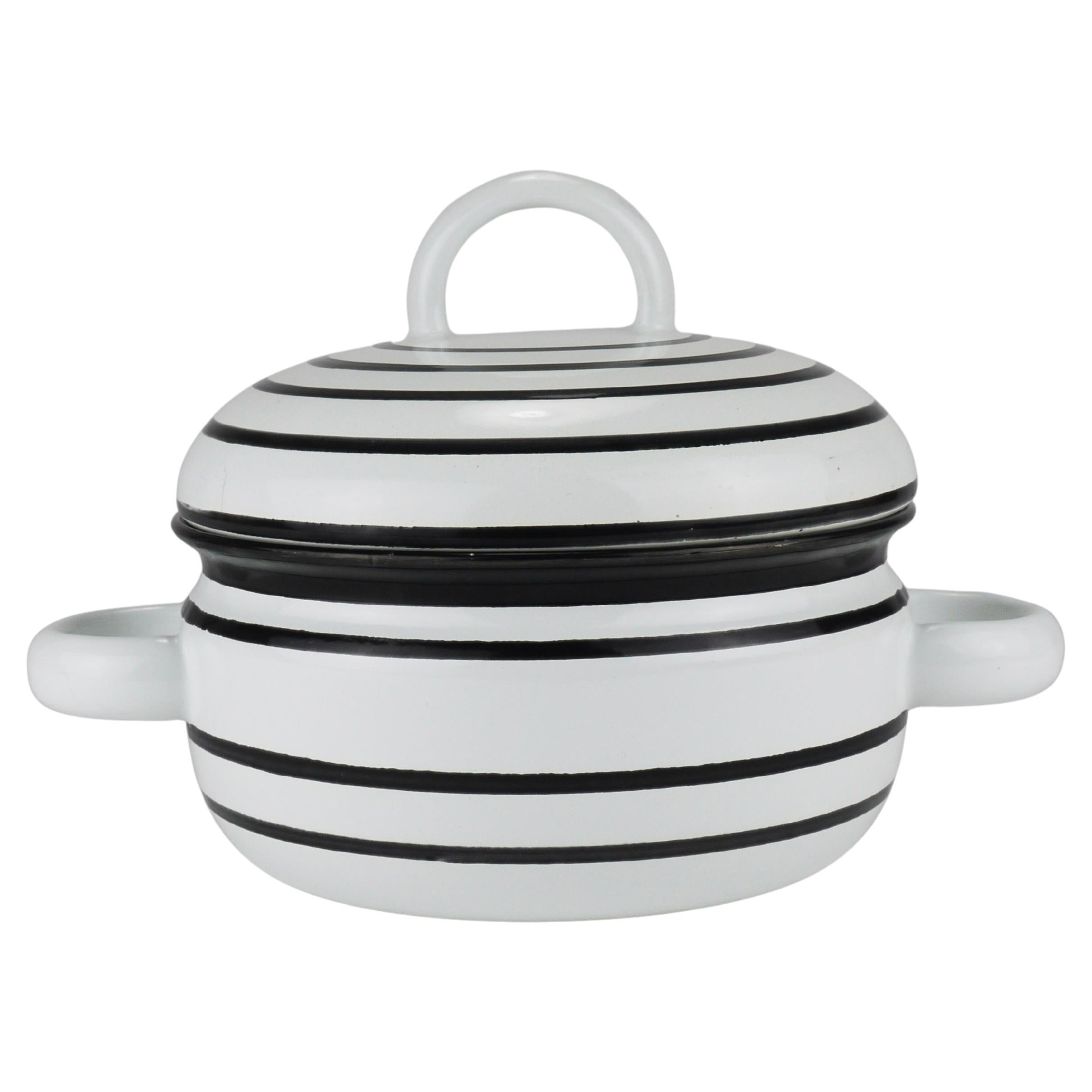 Carl Aubock III Pot "CULINAR" émaillé avec couvercle, Ostovics Vienne, Autriche, années 1970