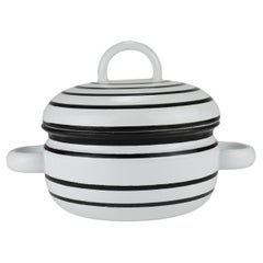 Carl Aubock III Enameled „CULINAR“ Pot With Lid, Ostovics Vienna, Austria, 1970s