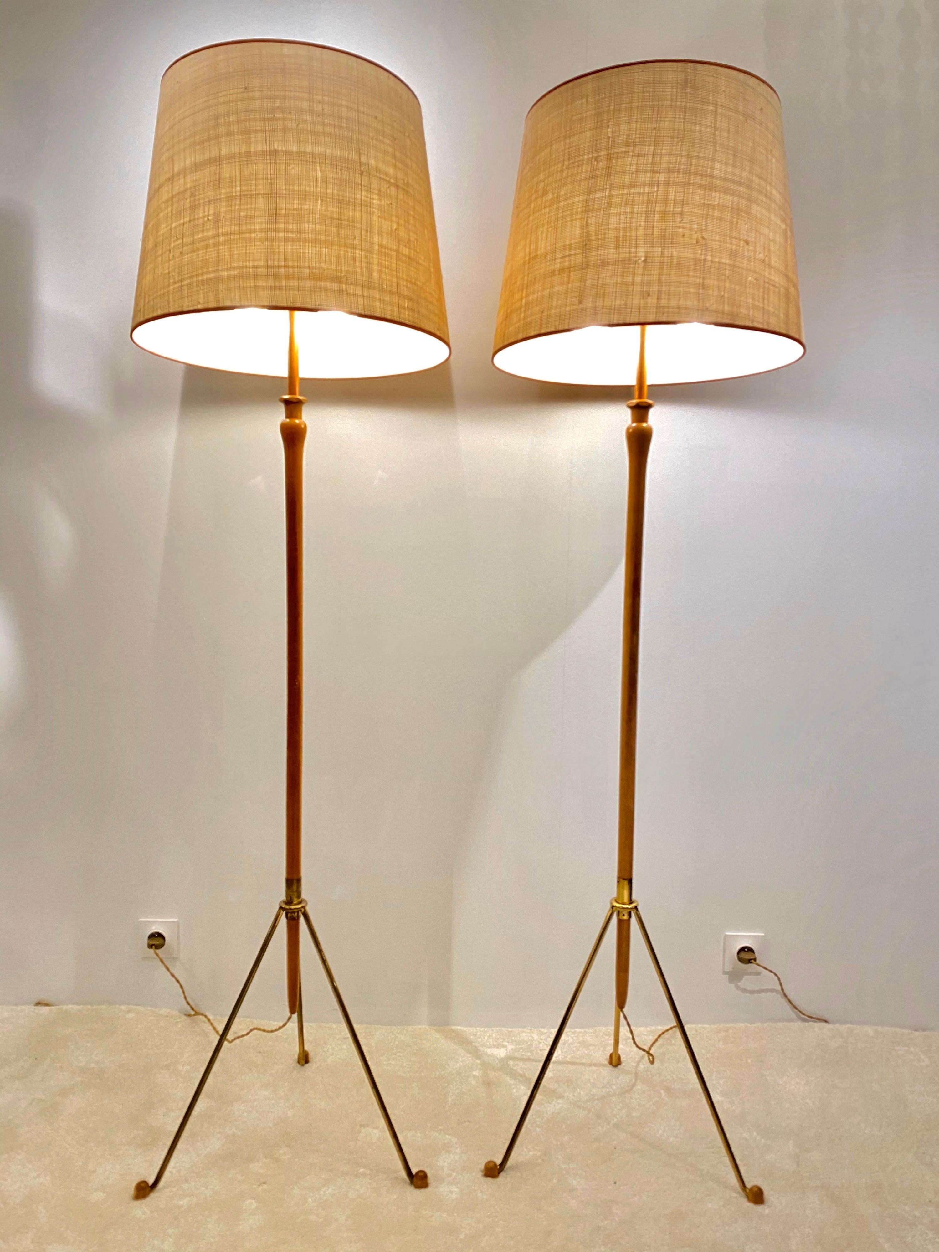 Mid-Century Modern Floor Lamps, Austria, 1950s-1960s