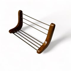 Carl Auböck Inspired Floating Book Shelf, Austria 1950s