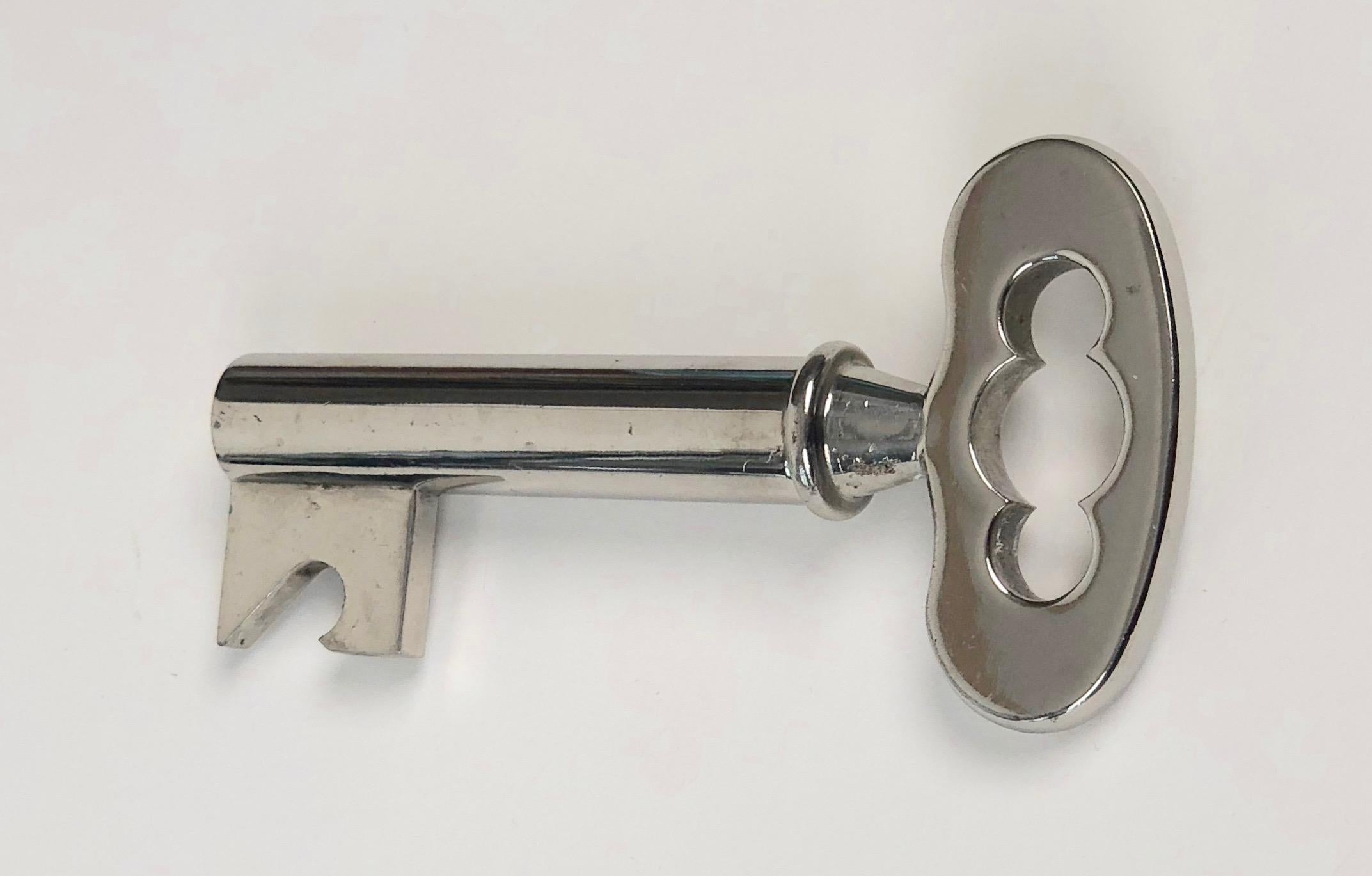 Mid-Century Modern Key Corkscrew Bottle Opener, 1950s