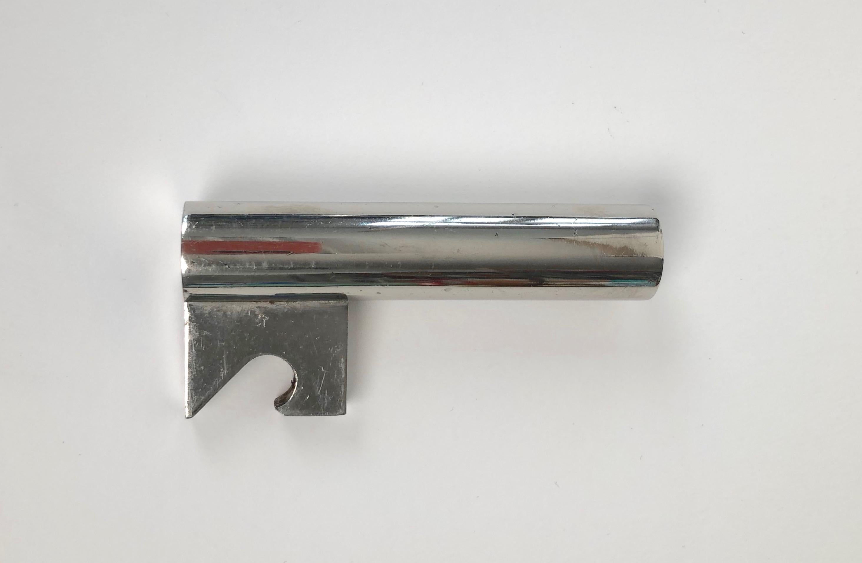 Metal Key Corkscrew Bottle Opener, 1950s