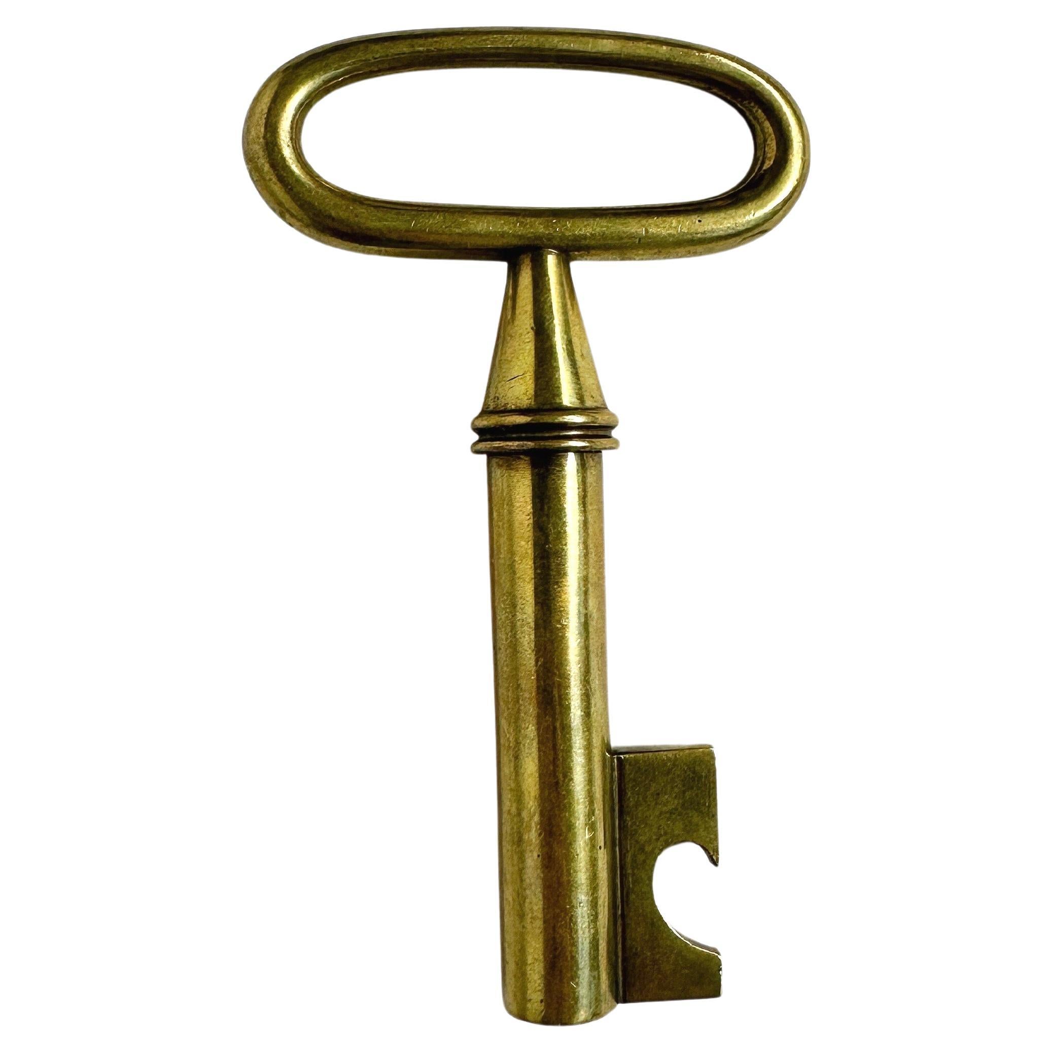 Carl Auböck Key Bottle Opener Brass Cork Screw Austria Workshop Aubock 1950s