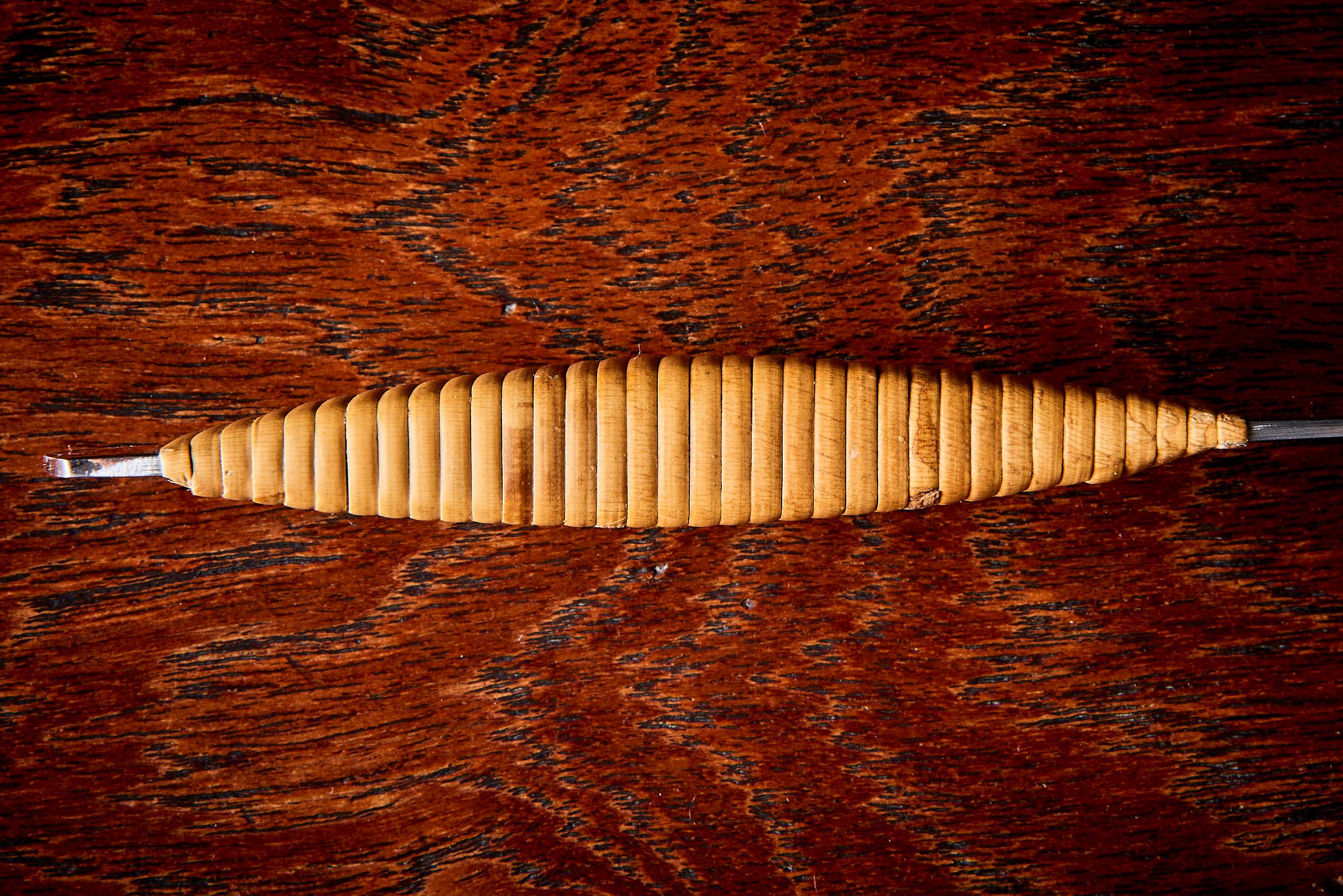 Austrian Carl Auböck Knife with Rattan wrapped Handle Austria For Sale