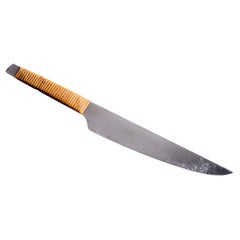 Carl Auböck Couteau avec manche en rotin Autriche