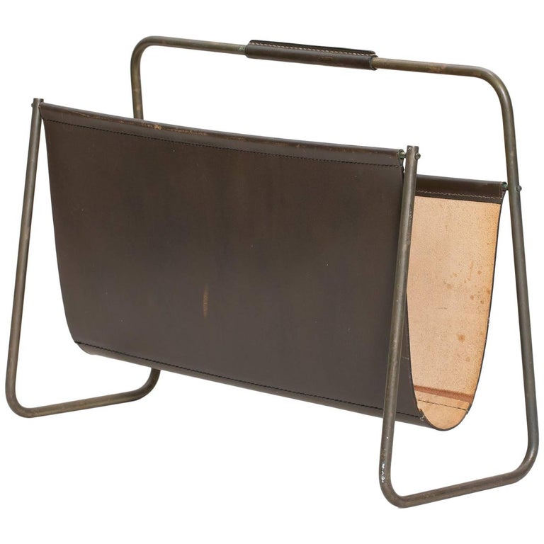 Magazine rack, 1950s, offered by Patrick Parrish