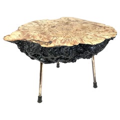 Carl Auböck Grande table à tronc d'arbre du milieu du siècle, années 1950, Autriche