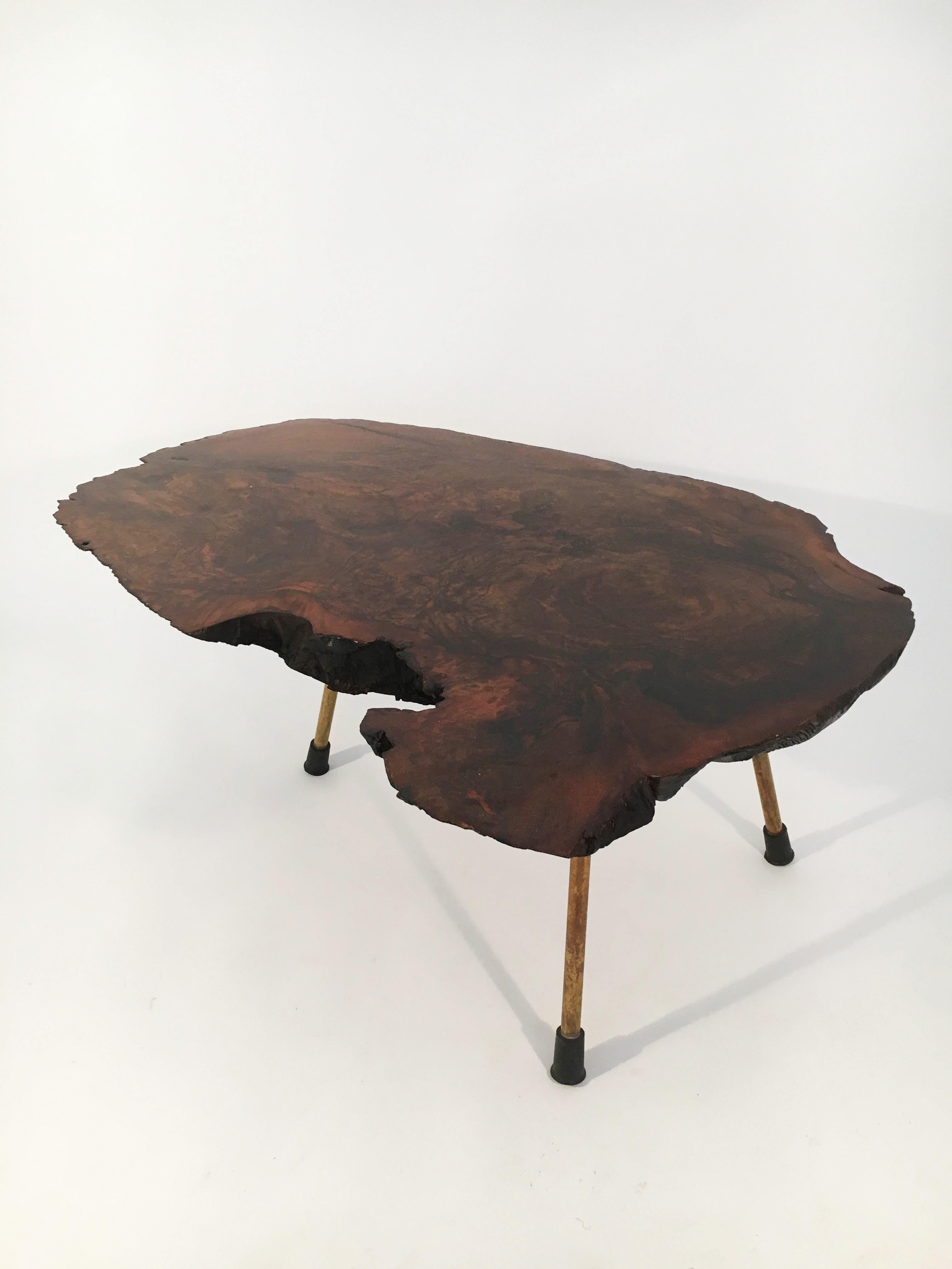 Carl Auböck Original Large Walnut Tree Trunk Table 'Model No. 1' Austria 1950s 4