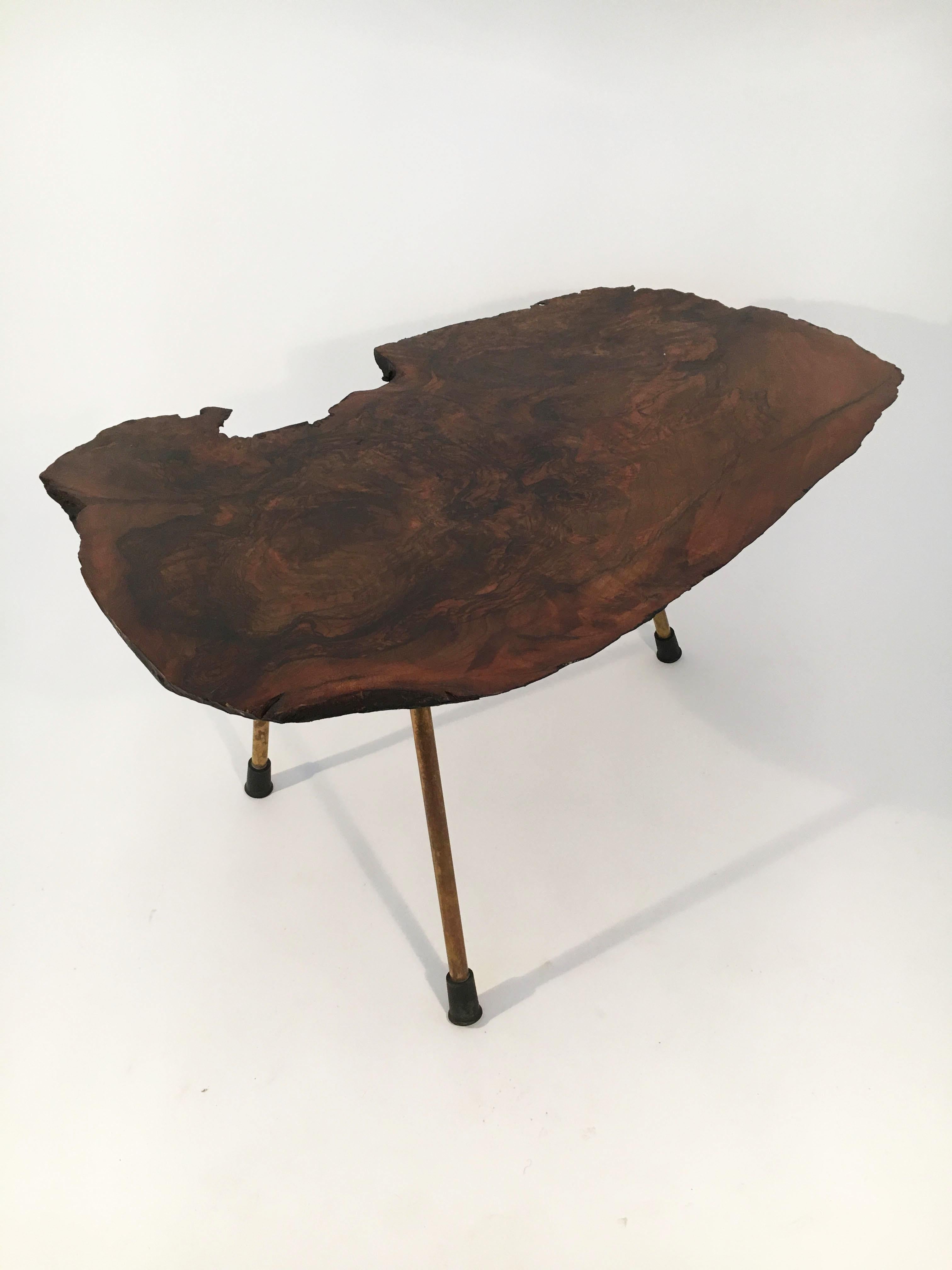 Carl Auböck Original Large Walnut Tree Trunk Table 'Model No. 1' Austria 1950s 1