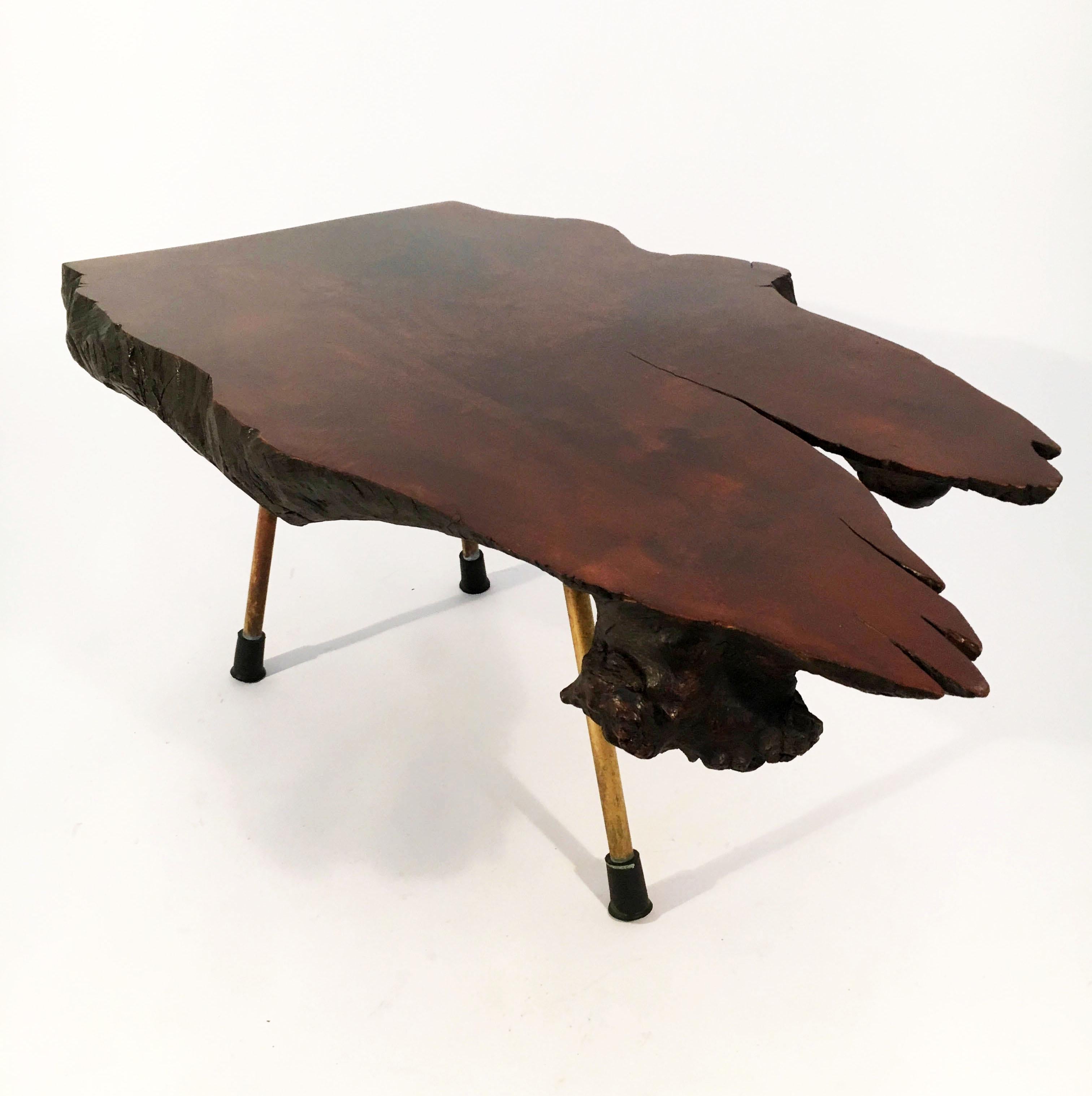 Carl Auböck II Original Large Tree Trunk Table 'Model No. 3' Austria 1950s In Good Condition In Vienna, AT