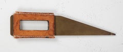 Carl Aubock, Letter Opener, Leather and Brass, Austria, 1950s