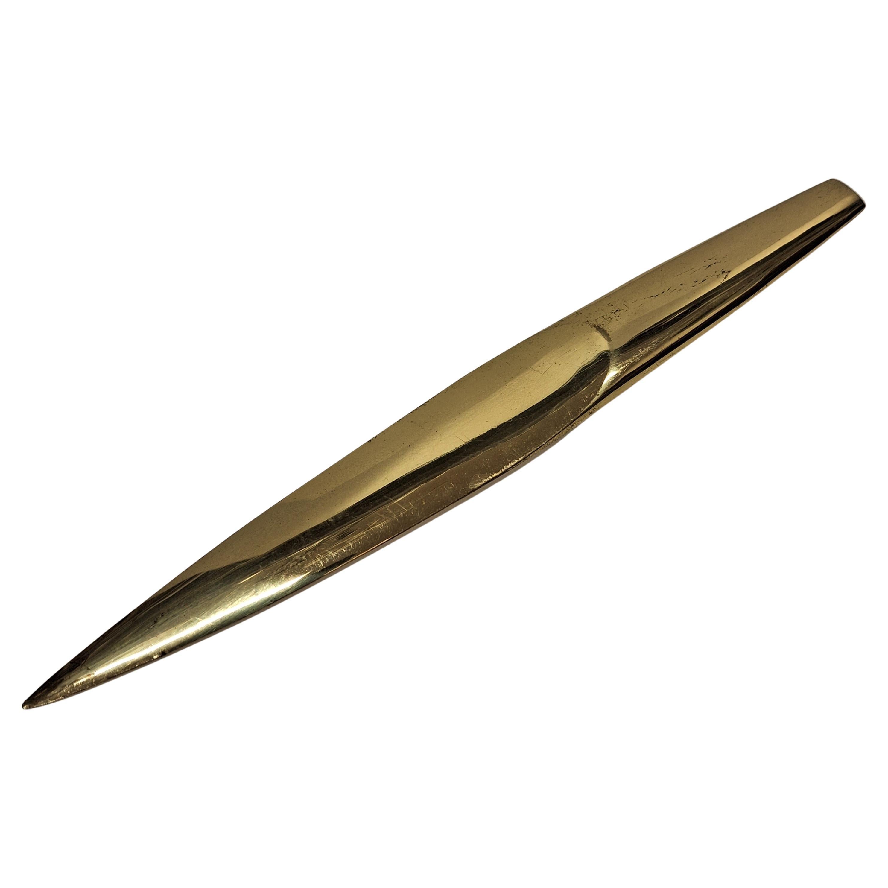 Carl Auböck letter opener, polished brass, design circa 1950