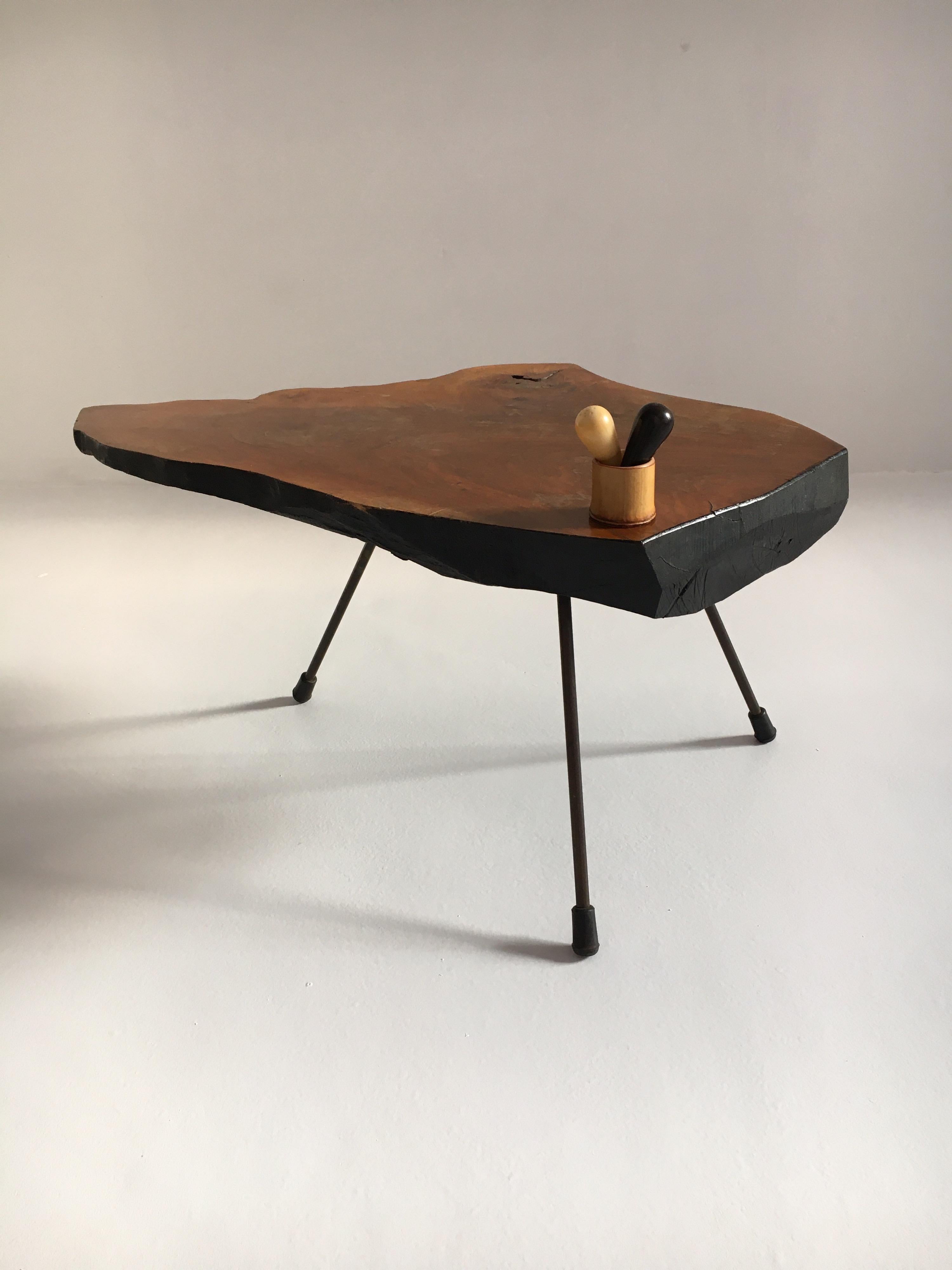 Carl Auböck Live Edge Tree Trunk Table, Austria, 1950s 4