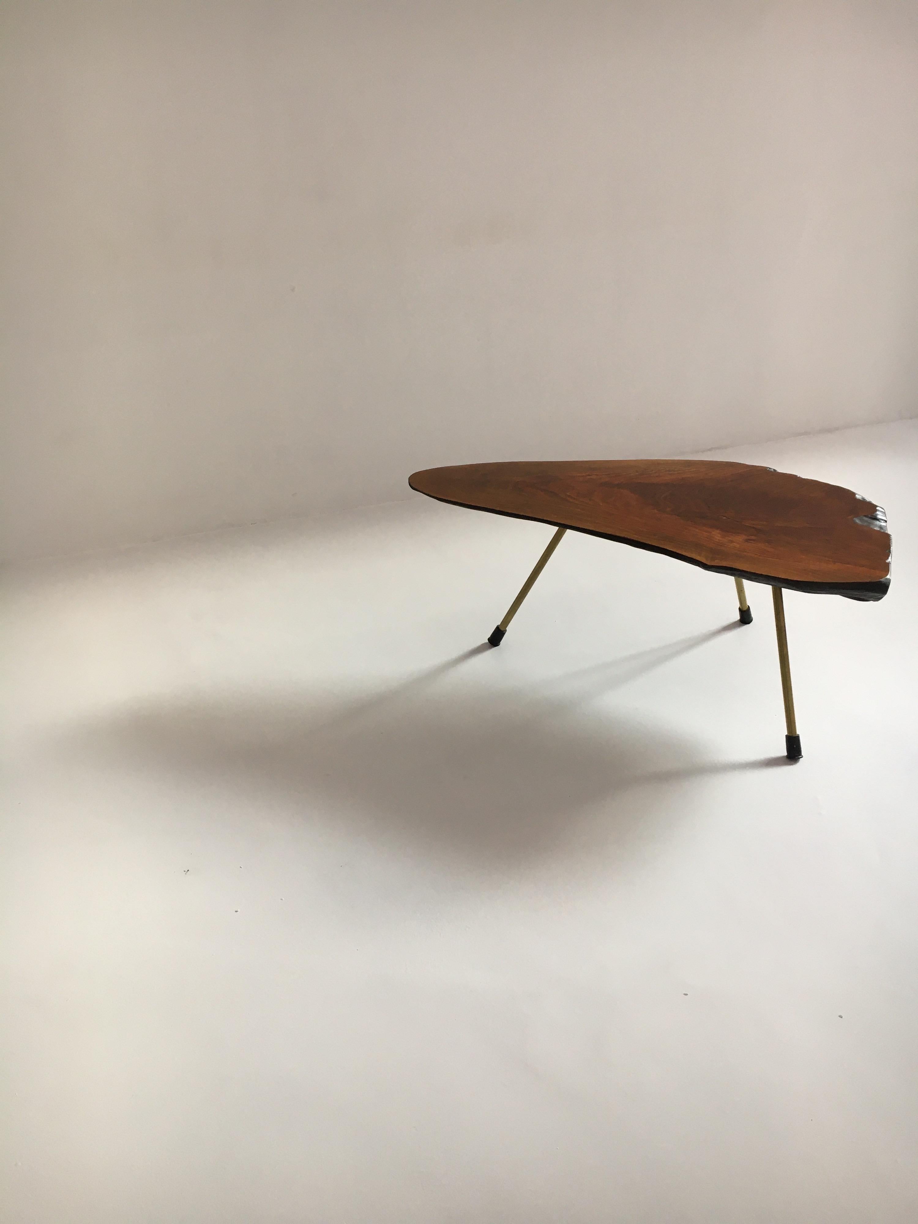 Mid-20th Century Carl Auböck II. Original Substantial Live Edge Tree Trunk Table, Austria, 1950s For Sale