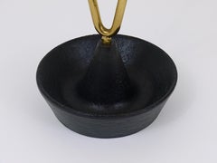 Carl Auböck Mid-Century Brass and Cast Iron Umbrella Stand, Austria, 1950s