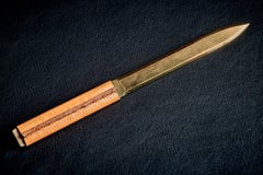 Carl Auböck Mid-Century Leather & Brass Letter Opener, Austria