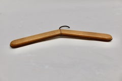 Carl Aubock Mid-Century Modern Vintage Brass Leather Coat Hook, 1960, Austria