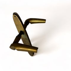 Carl Auböck Mid-Century Patinated Brass Knobs Set of 8, Austria, 1950s