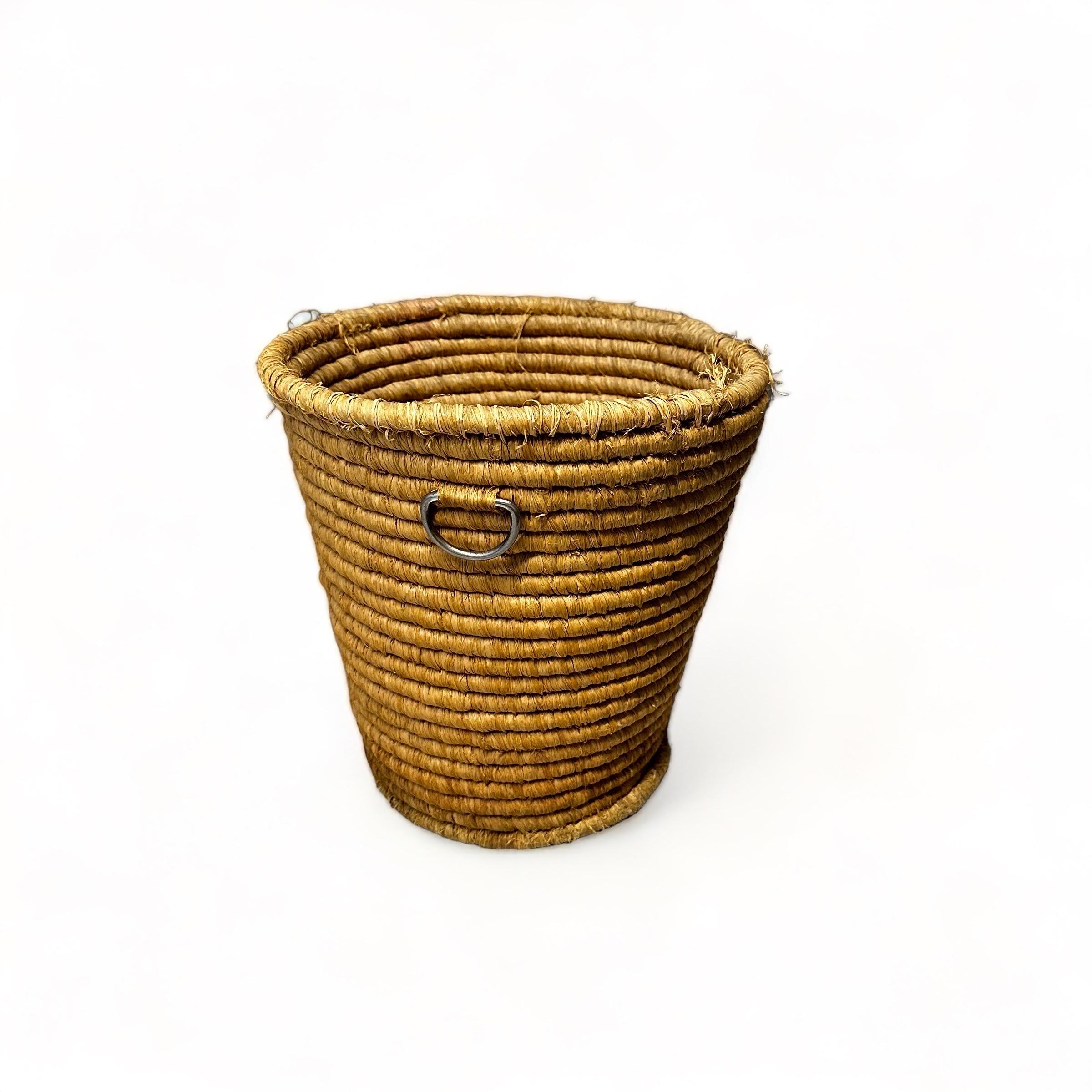 Carl Auböck Mid-Century Woven Paper Basket, Austria, 1950s.