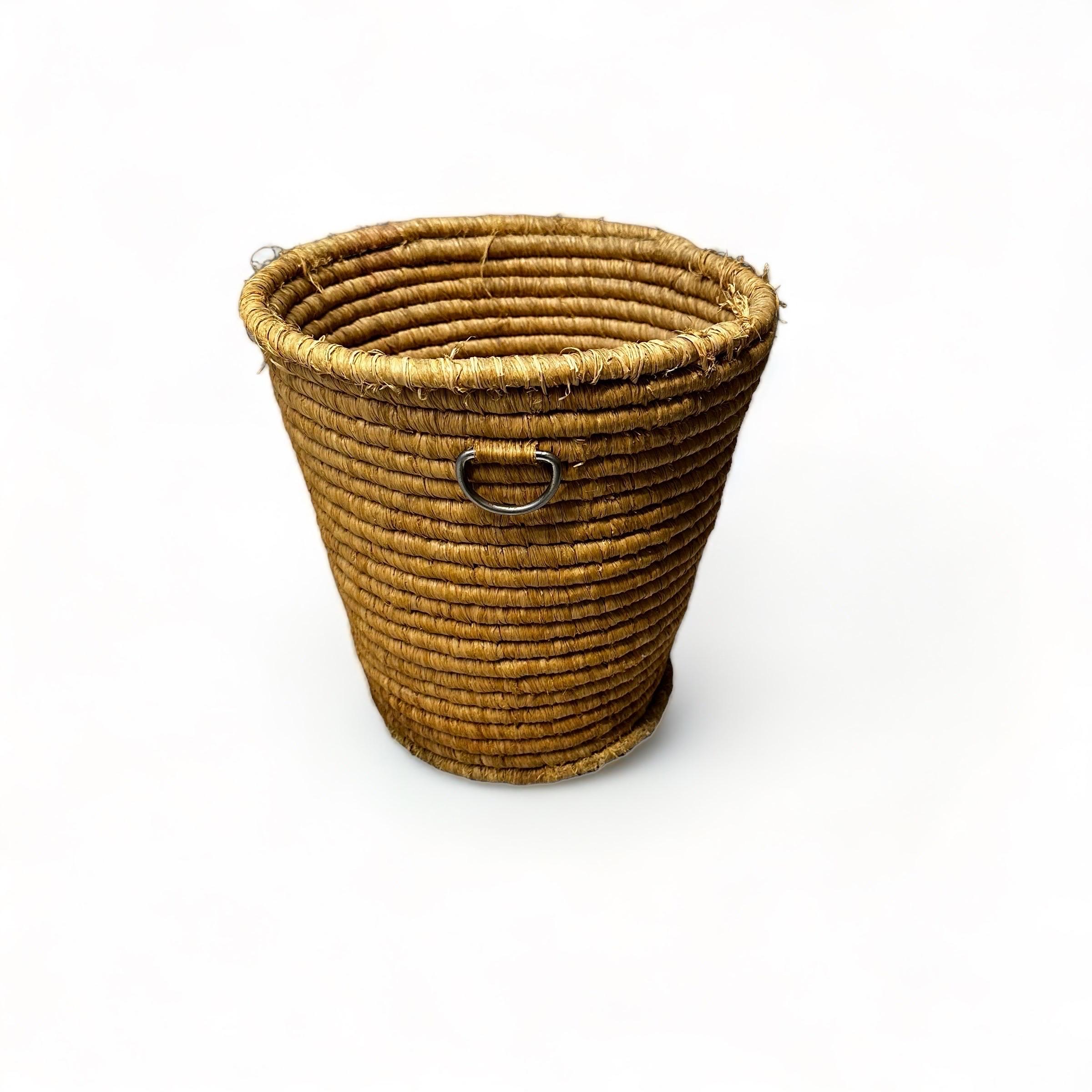 Mid-20th Century Carl Auböck Mid-Century Woven Paper Basket, Austria, 1950s For Sale