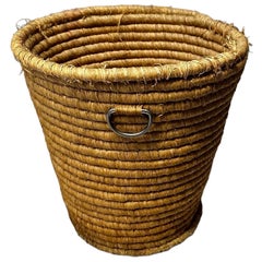 Carl Auböck Mid-Century Woven Paper Basket, Austria, 1950s