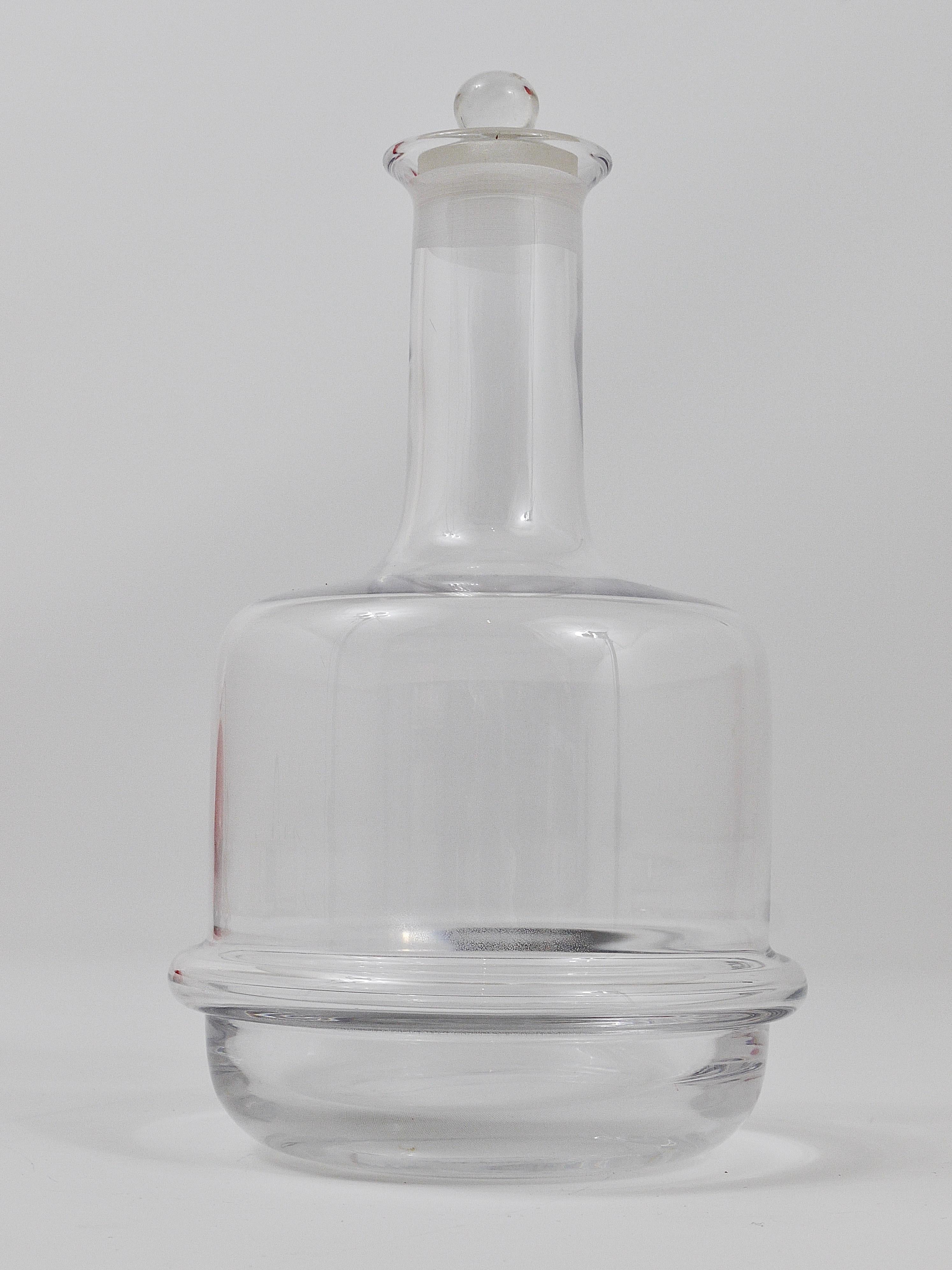 Mid-Century Modern Carl Auböck Midcentury Glass Bottle Carafe by Ostovics Culinar, Austria, 1970s