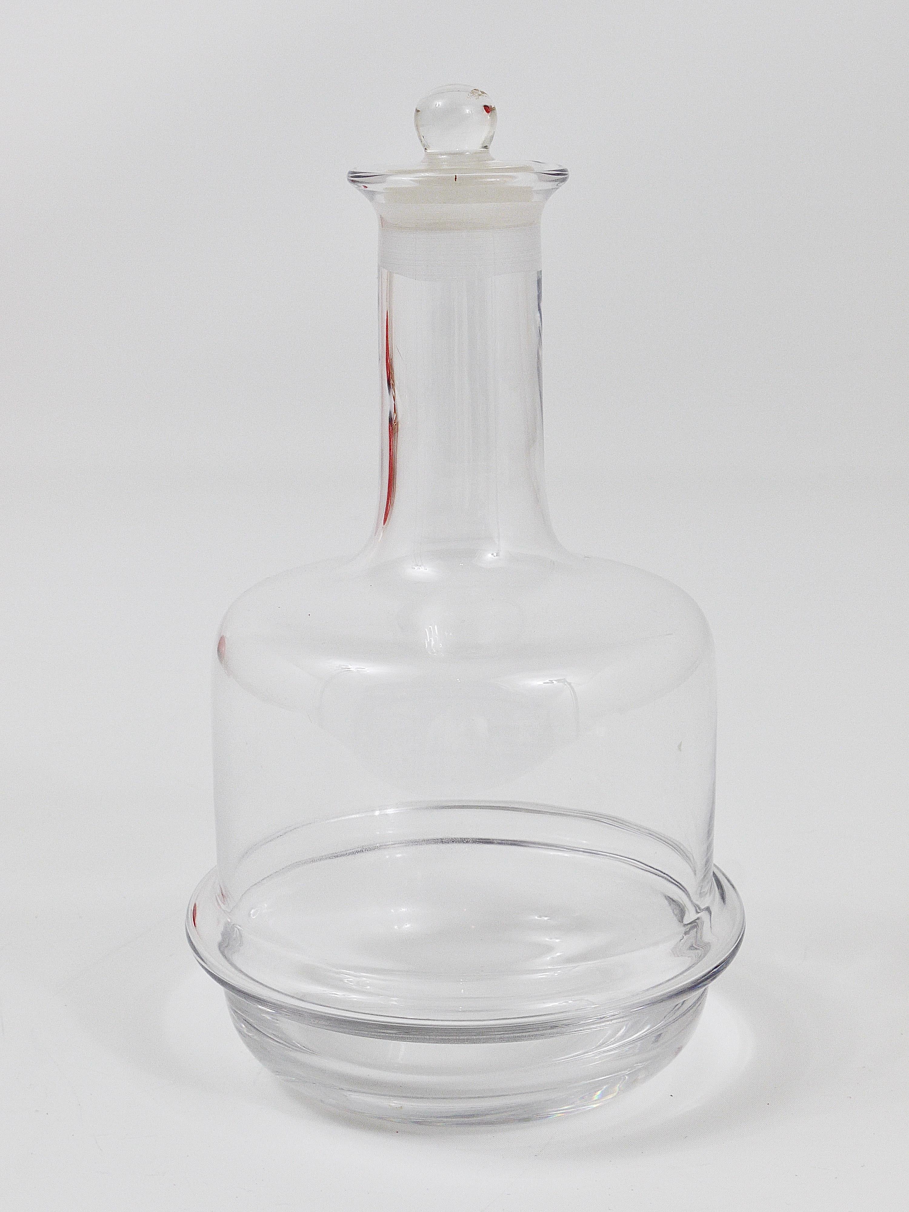 20th Century Carl Auböck Midcentury Glass Bottle Carafe by Ostovics Culinar, Austria, 1970s